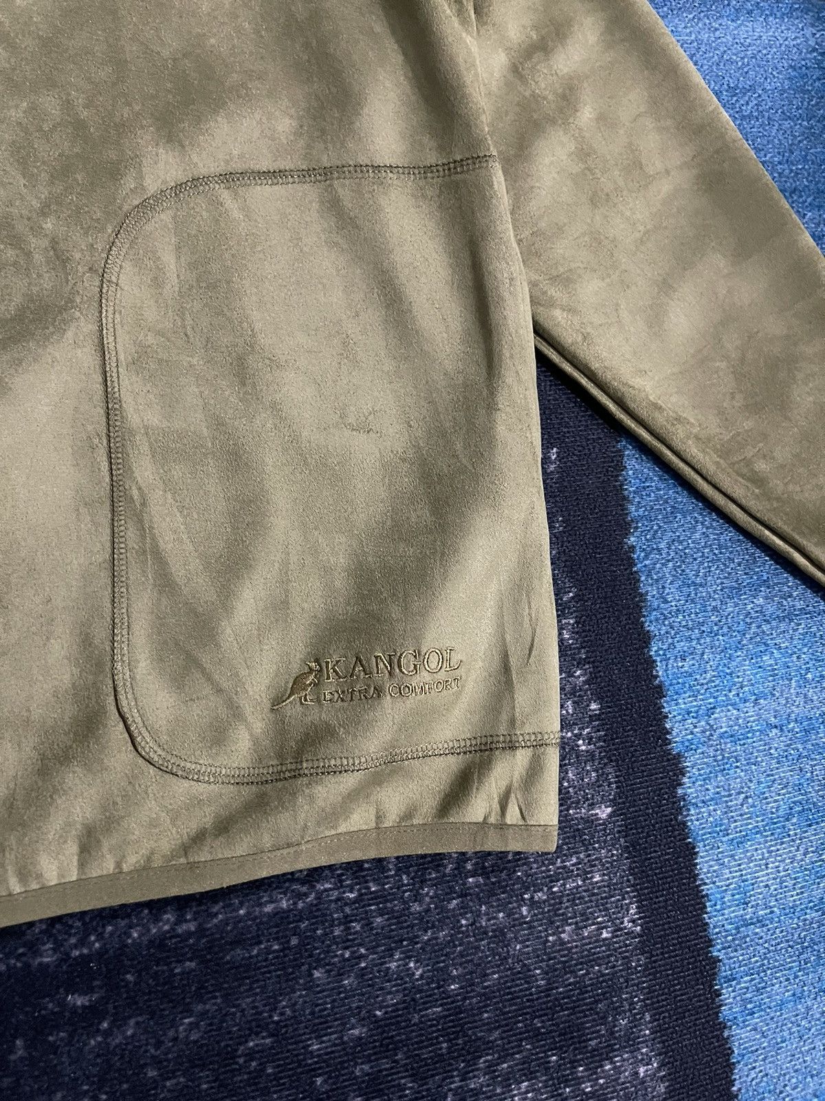 Kangol Vintage Kangol Velvet Green Sweatshirt Size US L / EU 52-54 / 3 - 5 Thumbnail