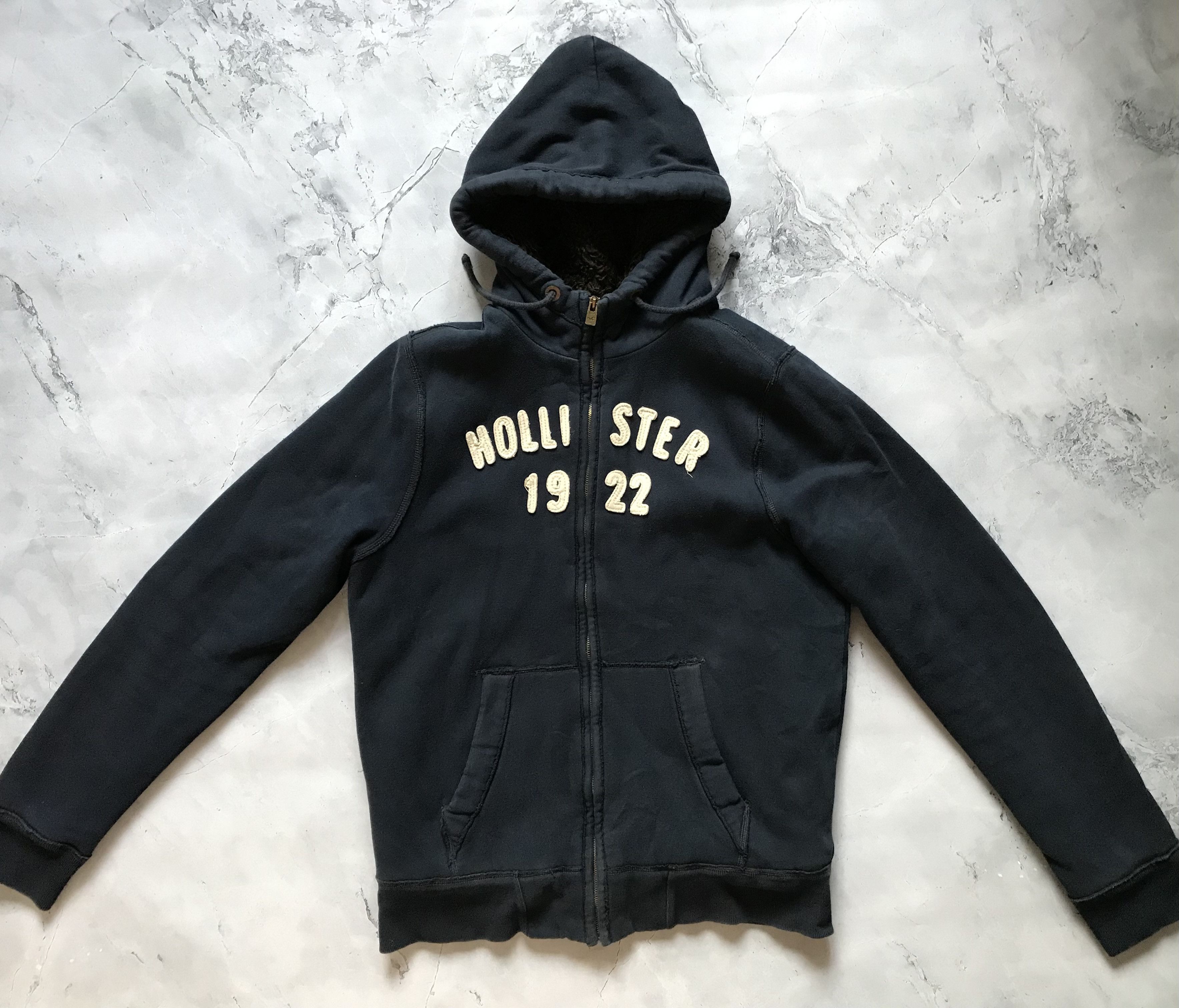 Hollister California 1922 Sherpa-Lined Hoodie