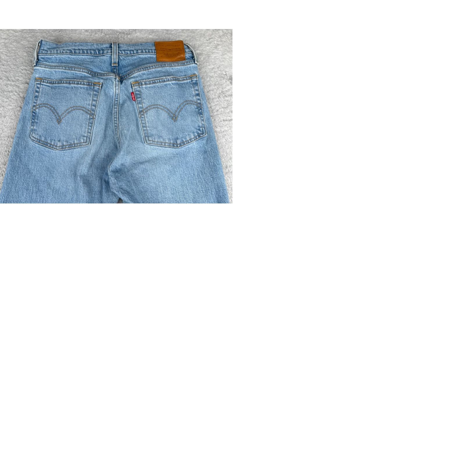 Levi's Levis Jeans Women 27x28 Blue Premium Denim Wedgie Straight Button Fly 27 28 Vintage N/A Size 27" / US 4 / IT 40 - 11 Thumbnail