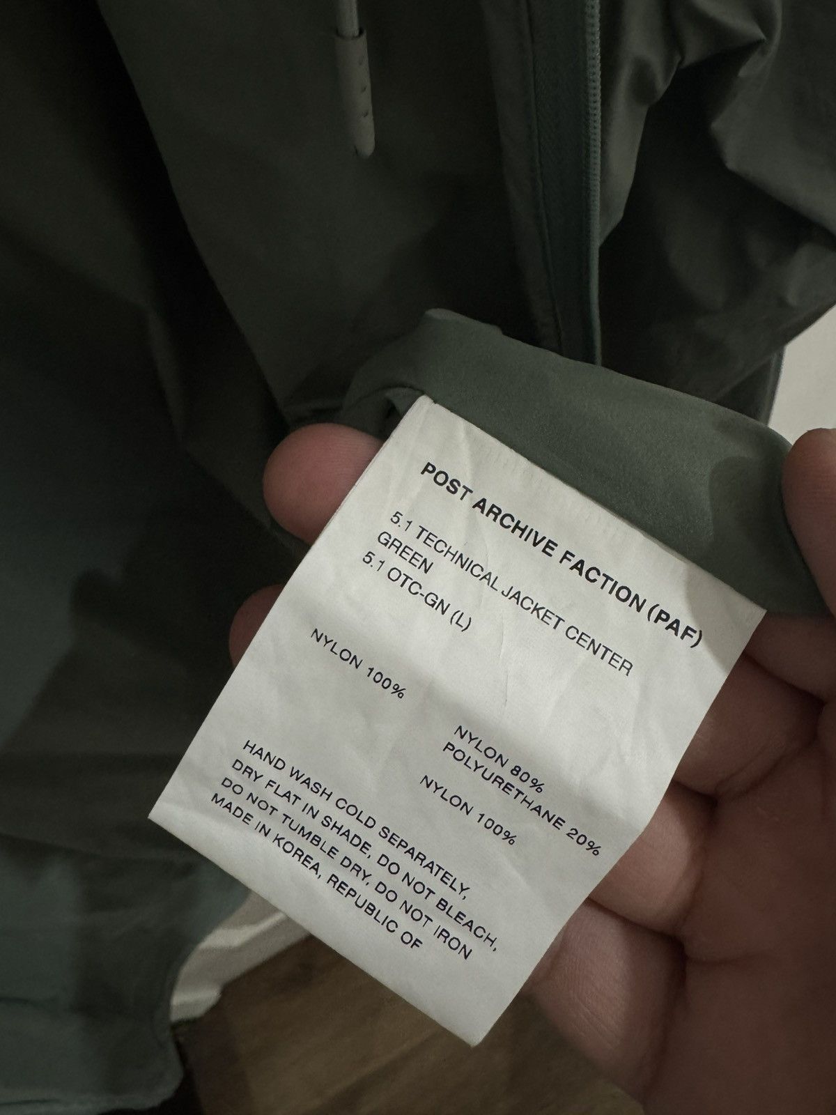 POST ARCHIVE FACTION (PAF) Post Archive Faction (PAF) 5.1 Technical Center Jacket Size US L / EU 52-54 / 3 - 6 Thumbnail