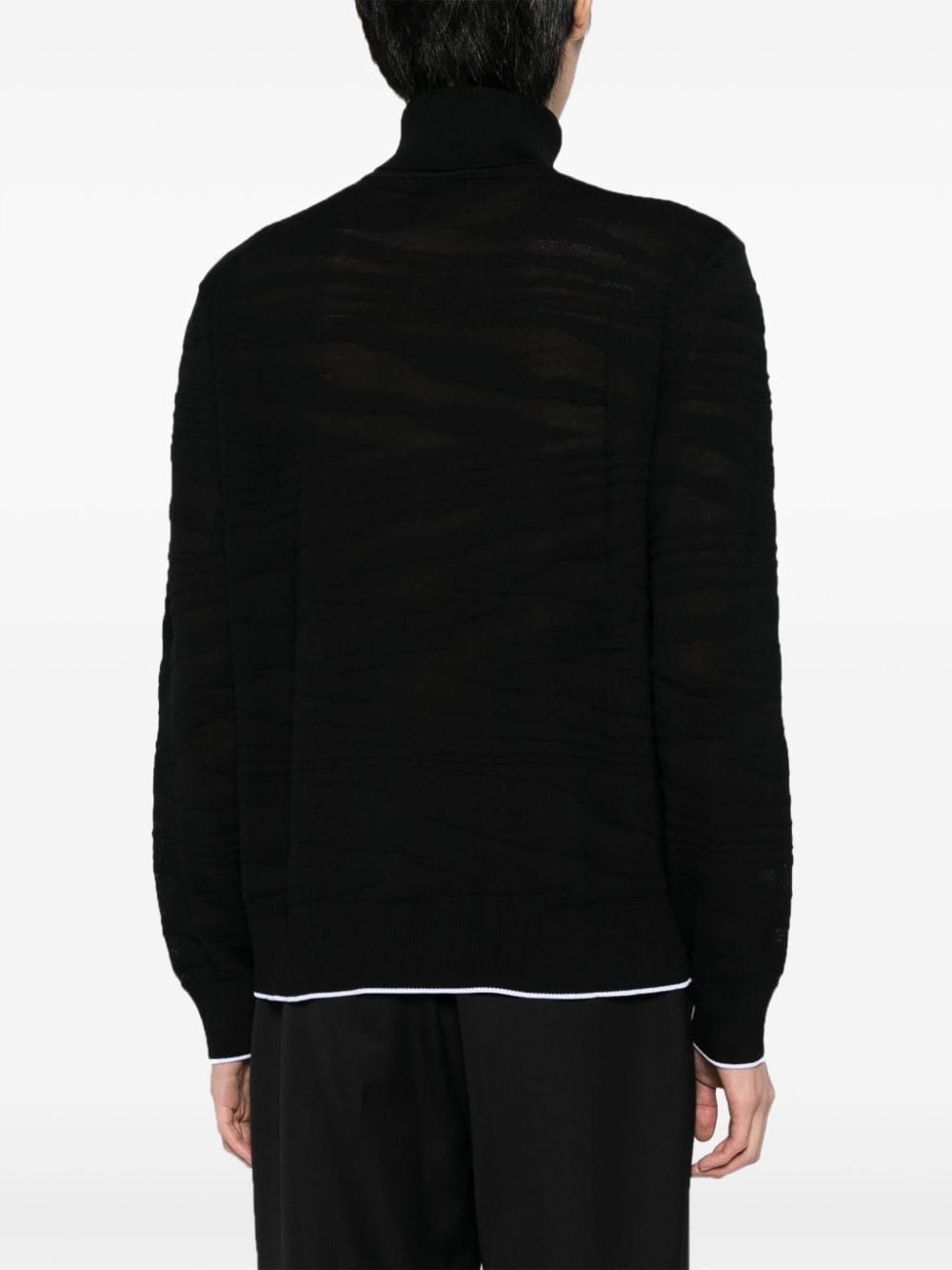 Missoni o1y0225 Turtleneck Sweatshirt in Black Size US M / EU 48-50 / 2 - 4 Thumbnail
