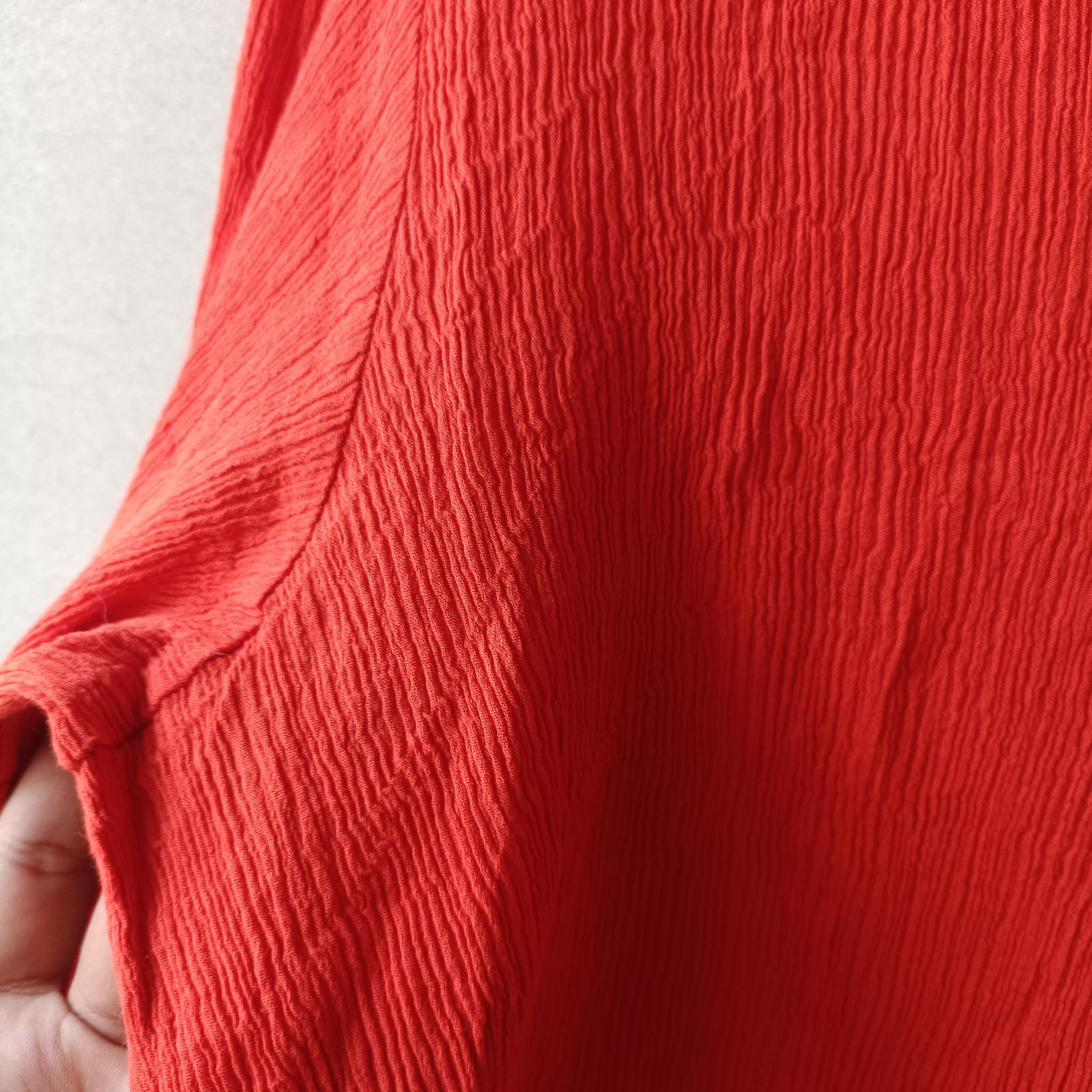 Issey Miyake HaaT Issey Miyake Orange pleated Textured Size L / US 10 / IT 46 - 5 Thumbnail