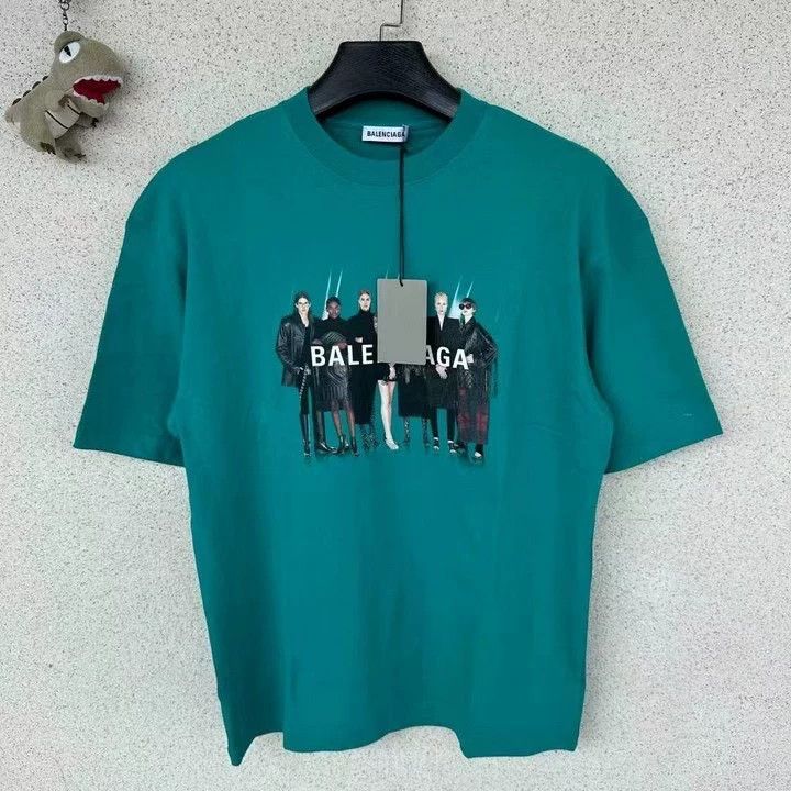 Balenciaga Balenciaga Lake Green Man Short Sleeve Size US L / EU 52-54 / 3 - 1 Thumbnail