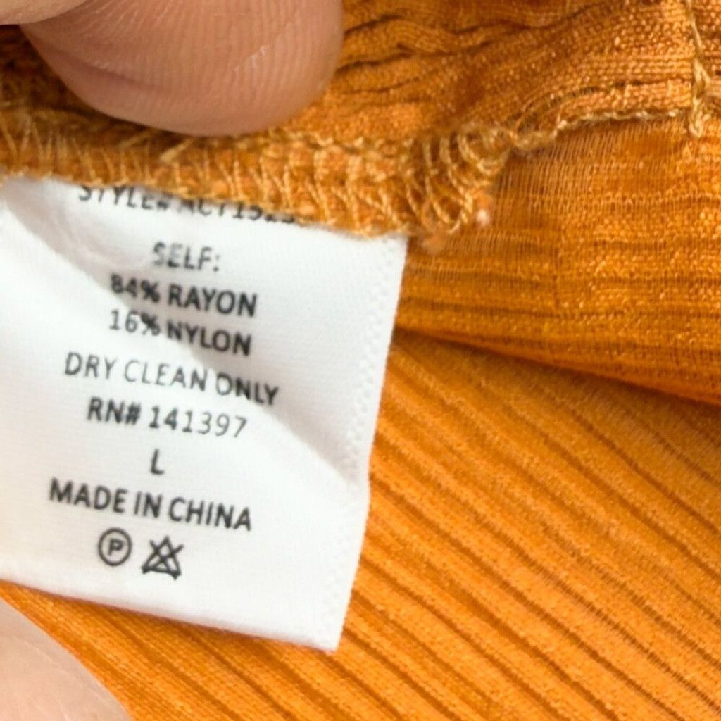 Other ASTR The Label Ribbed Apricot Orange Berlin Tank Blouse L Size L / US 10 / IT 46 - 4 Thumbnail