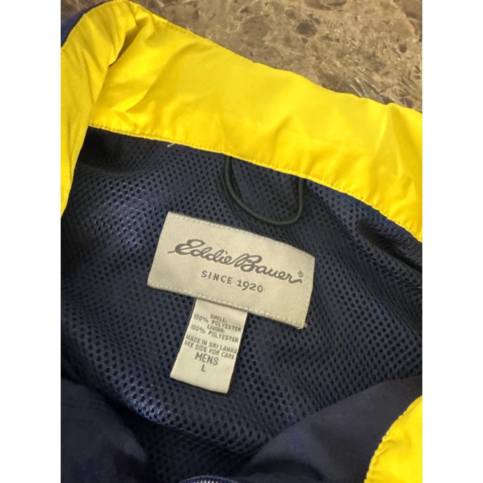 Eddie Bauer VINTAGE Eddie Bauer Windbreaker Jacket Mens L Navy Packable Hoodie Sleeve Nylon Jacket Size US L / EU 52-54 / 3 - 3 Thumbnail
