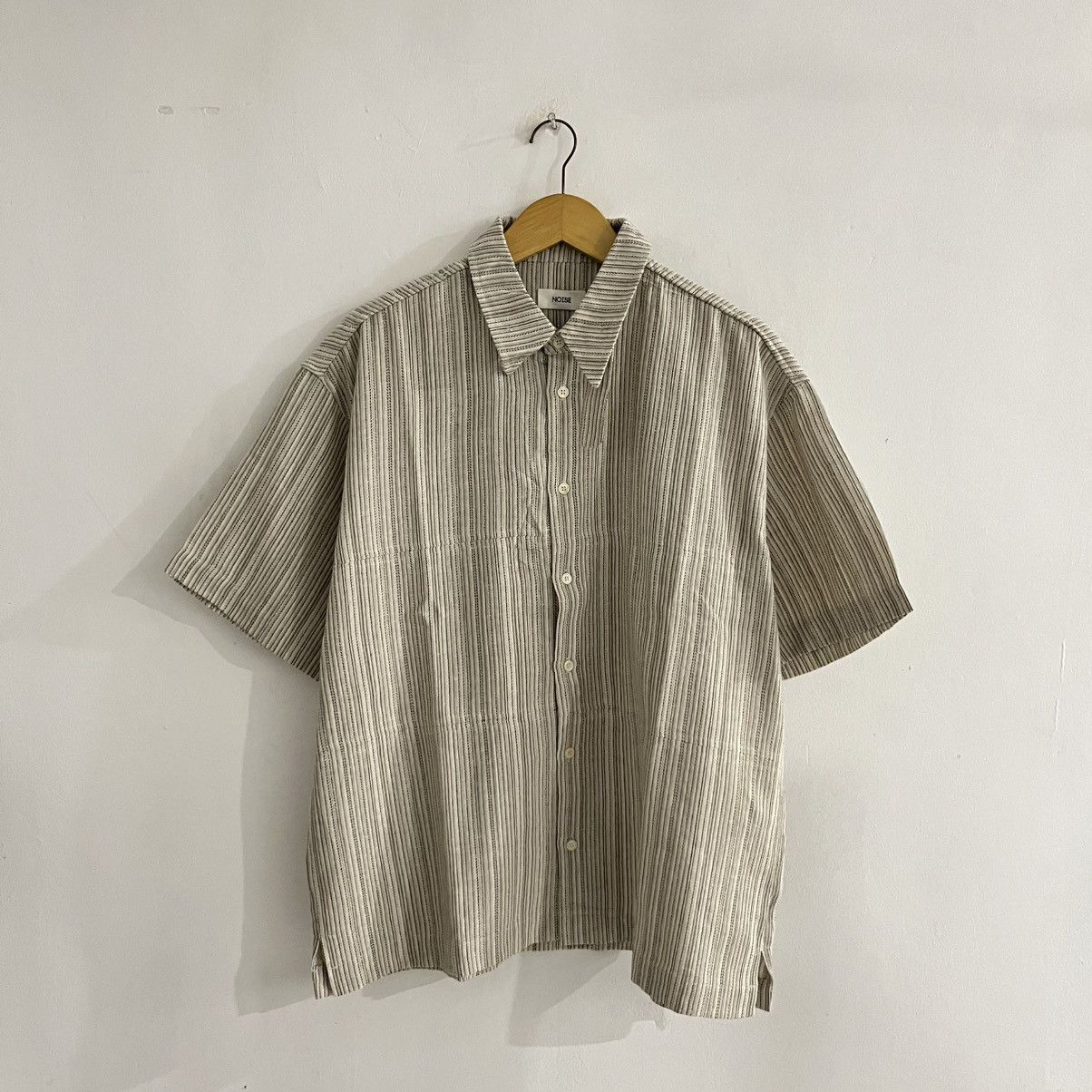 Issey Miyake Noise - Short Sleeve Shirt Size US XL / EU 56 / 4 - 1 Thumbnail