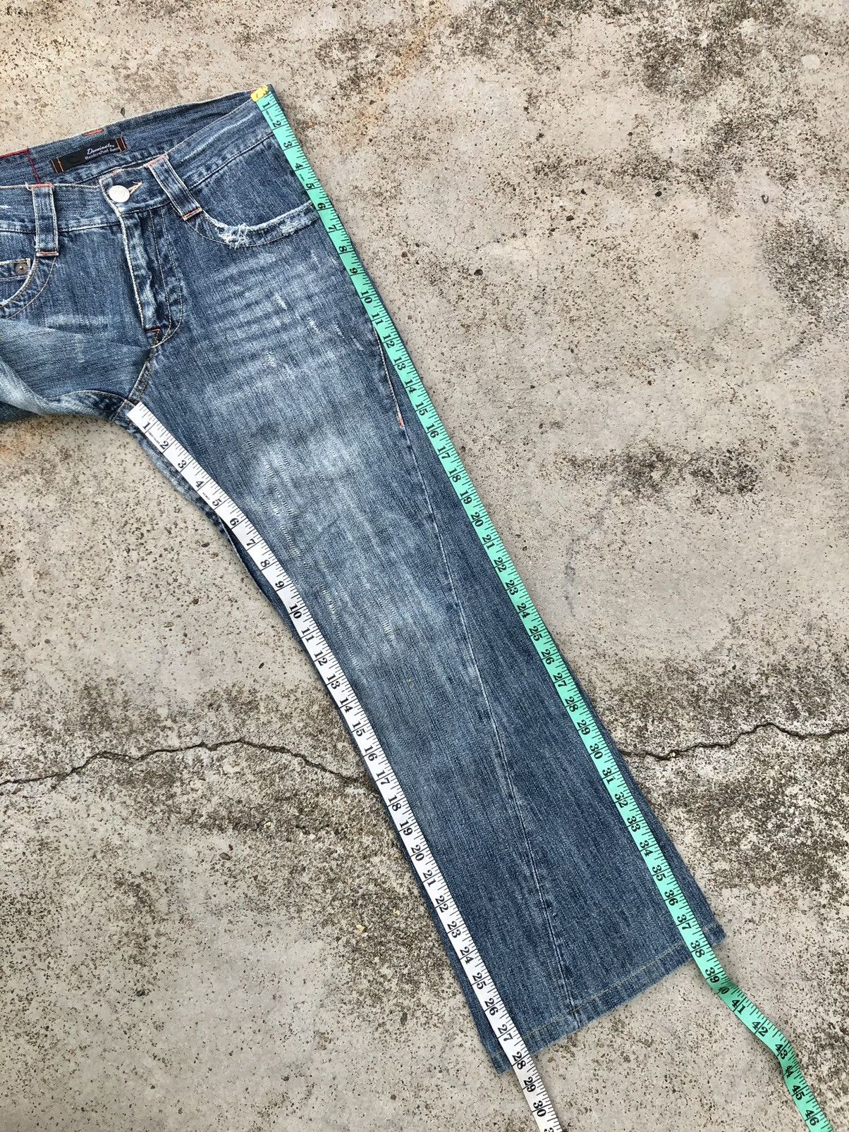 Japanese Brand FLARED TWIST DENIM BY DOMINATE JEANS Size US 32 / EU 48 - 11 Thumbnail