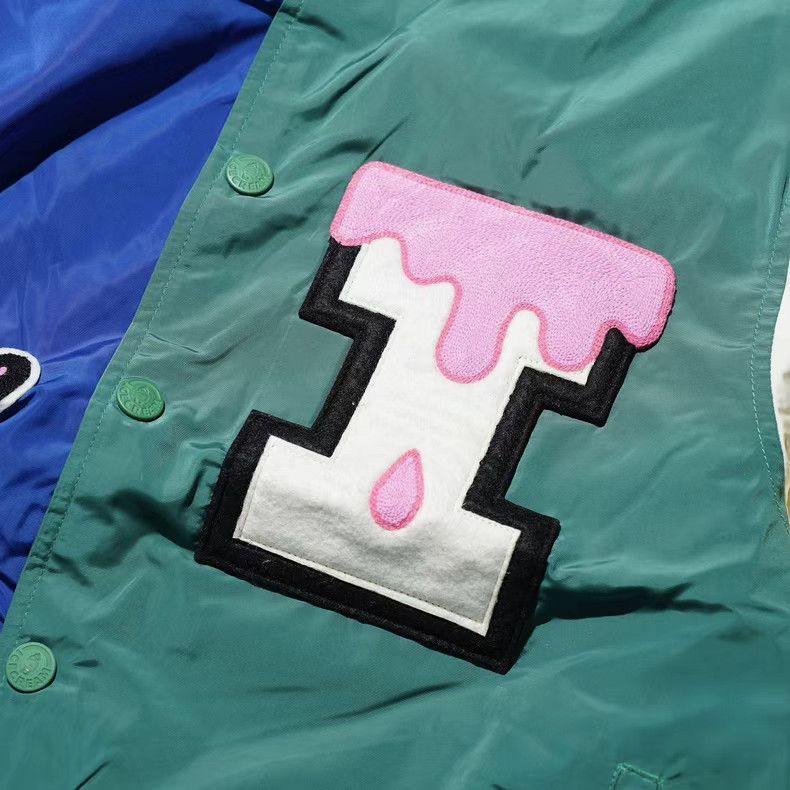Billionaire Boys Club BBC ICECREAM Flying Dog Ice Cream American Varsity Jacket Size US L / EU 52-54 / 3 - 4 Thumbnail