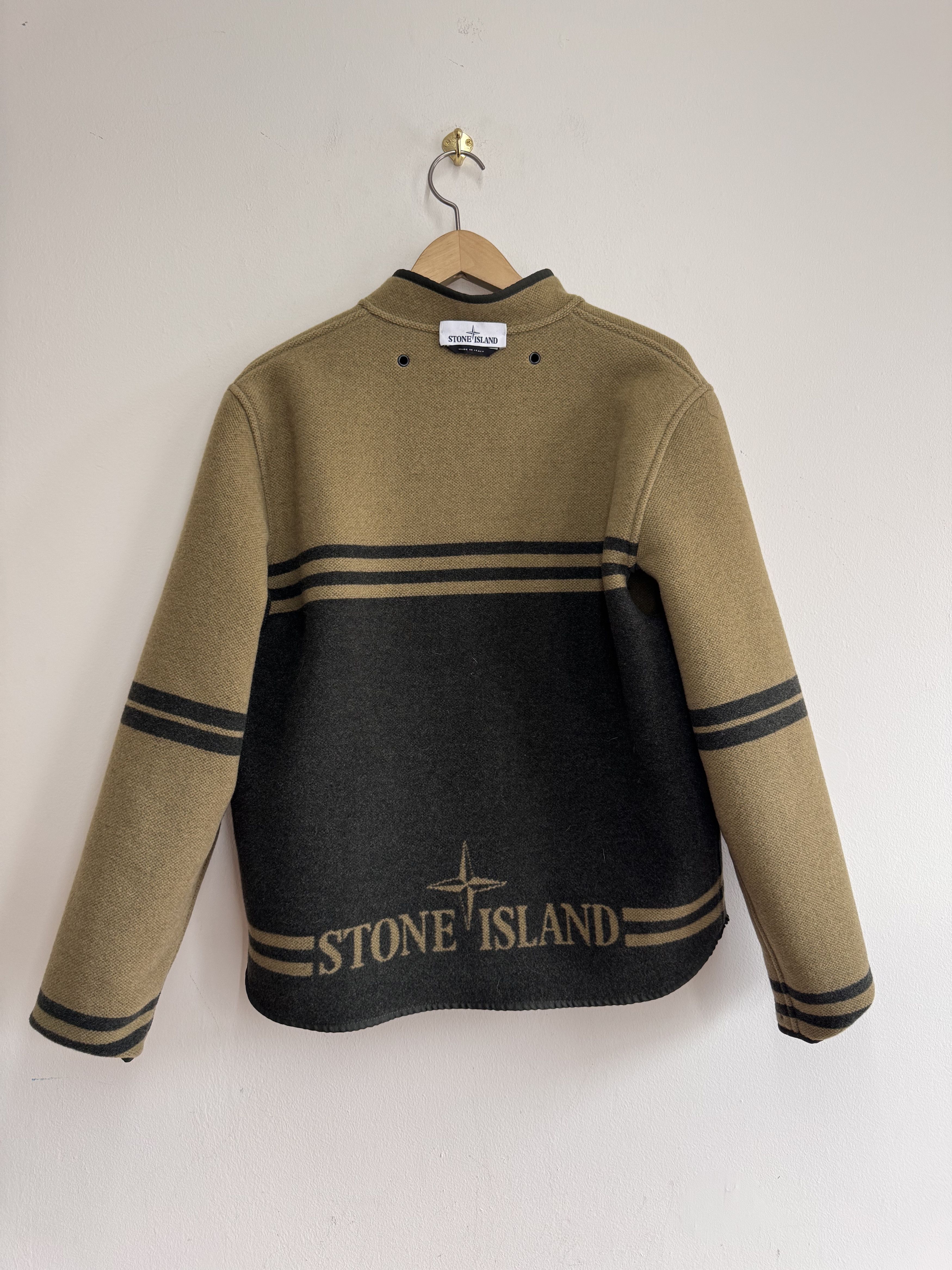 Stone Island Stone Island Reversible Wool Blanket Jacket Stripe L Italy Size US L / EU 52-54 / 3 - 8 Thumbnail