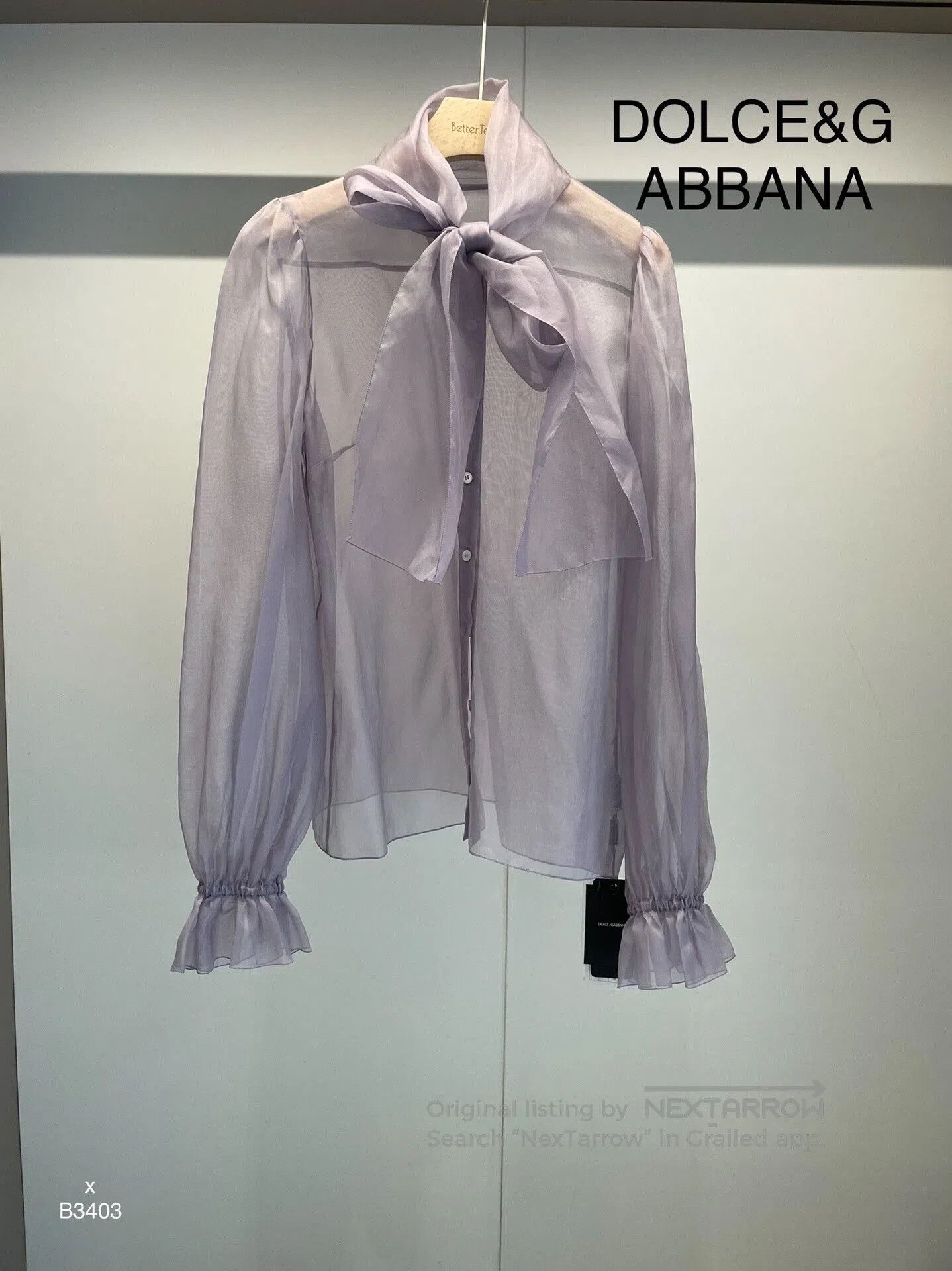 Dolce & Gabbana New DG Silk Shirt. Size M / US 6-8 / IT 42-44 - 1 Thumbnail