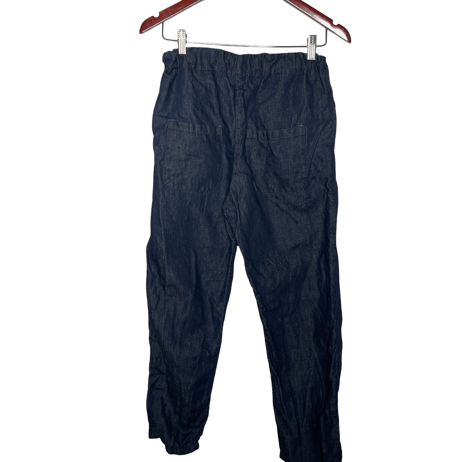 Other APUNTOB COTTON LINEN INDIGO PULL ON TROUSERS SZ XS Size 24" / US 00 / IT 34 - 4 Thumbnail
