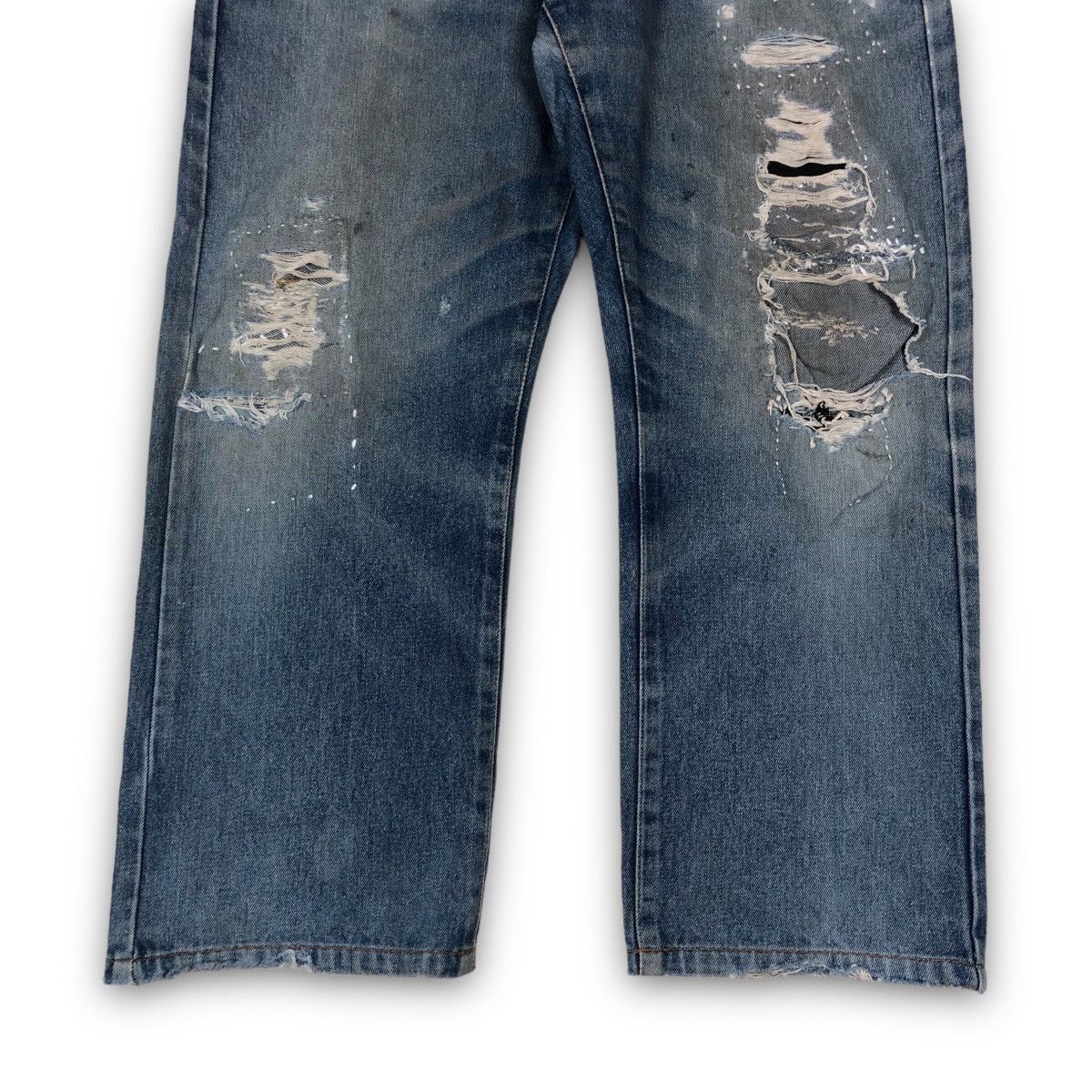 Vintage Vintage 90s Distressed Denim Jeans Size US 34 / EU 50 - 9 Thumbnail