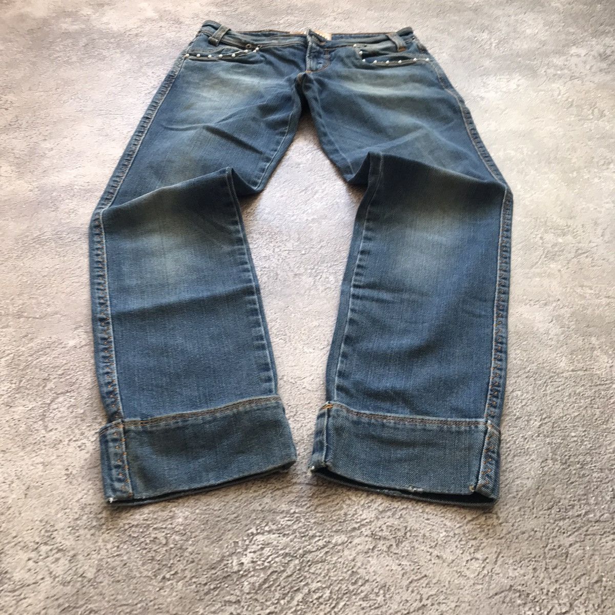 Vintage Vintage Galliano Y2K Baggy Jeans Streetwear Grunge Washed 27 Size 27" / US 4 / IT 40 - 3 Thumbnail