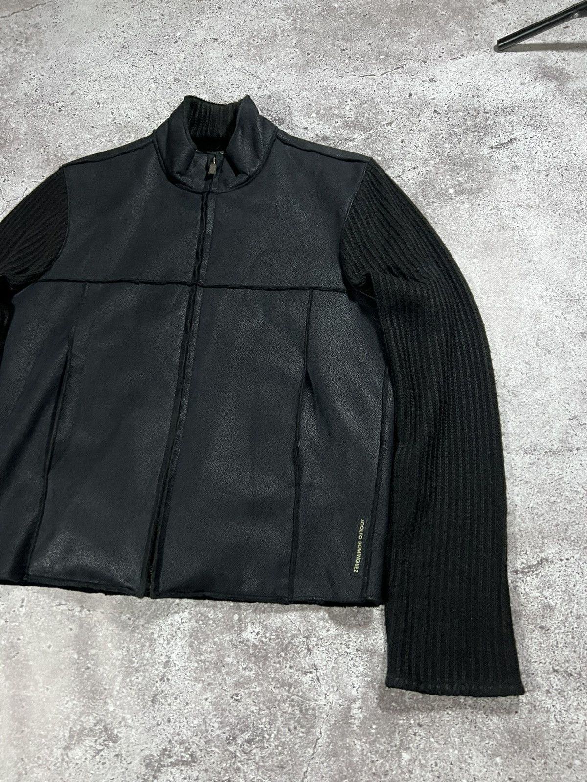 Adolfo Dominguez Black Leather Jacket Size US M / EU 48-50 / 2 - 4 Thumbnail