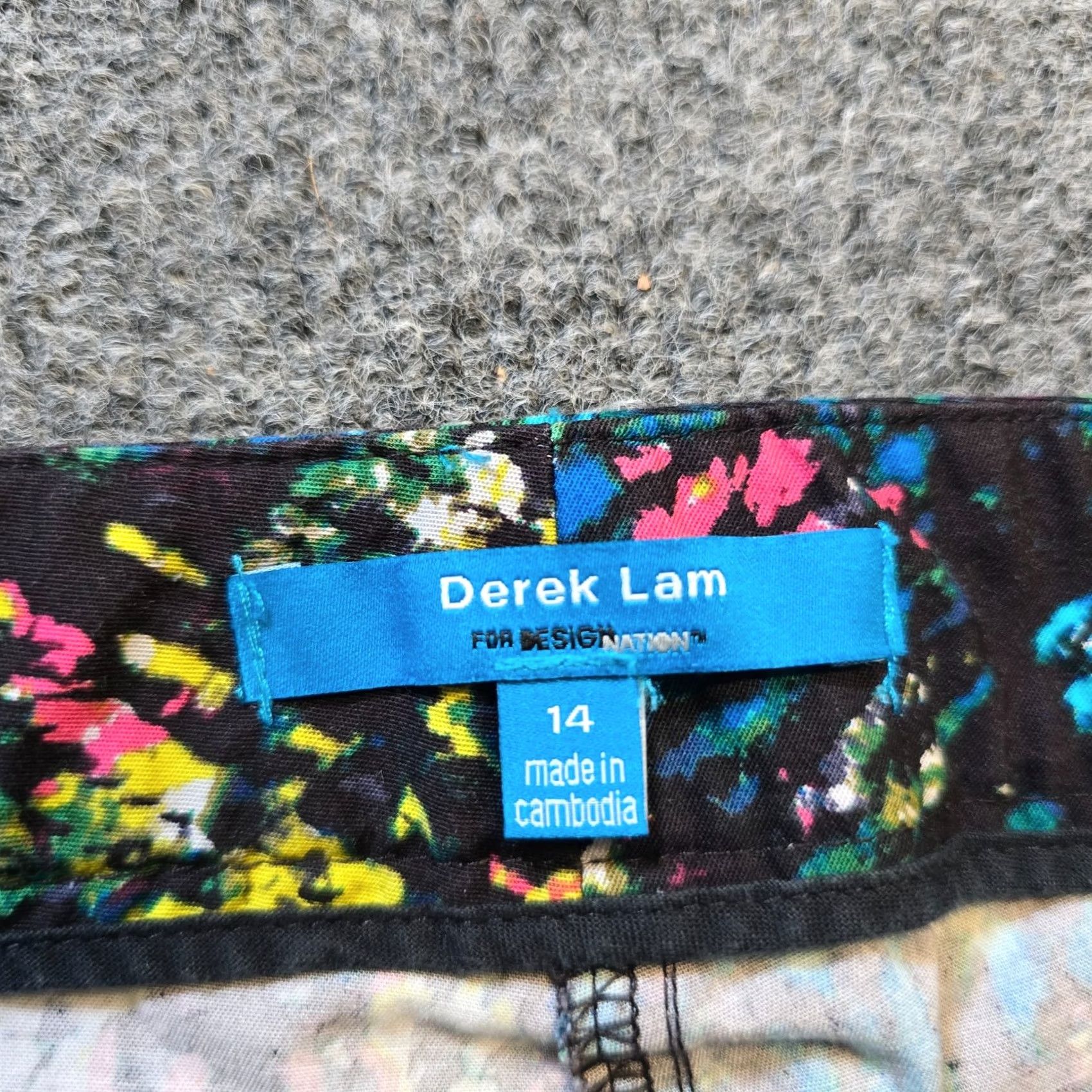 Vintage Derek Lam Pants Womens Size 10 Black Green Skinny Flat Front Casual City Twill Cotton Dress Pants Womens Menstrual? Size 32" / US 10 / IT 46 - 4 Thumbnail