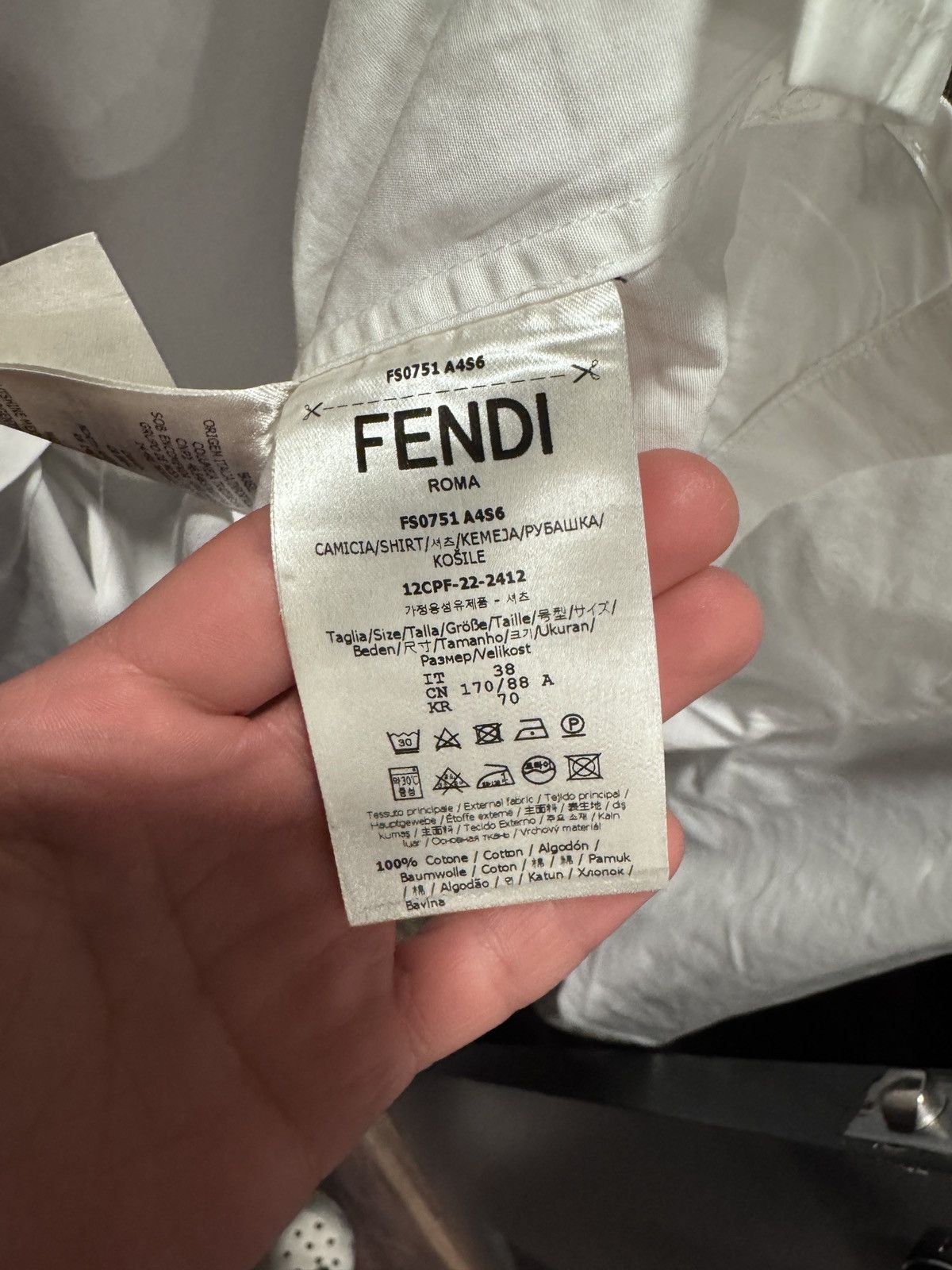 Fendi Fendi button up Size US M / EU 48-50 / 2 - 6 Thumbnail