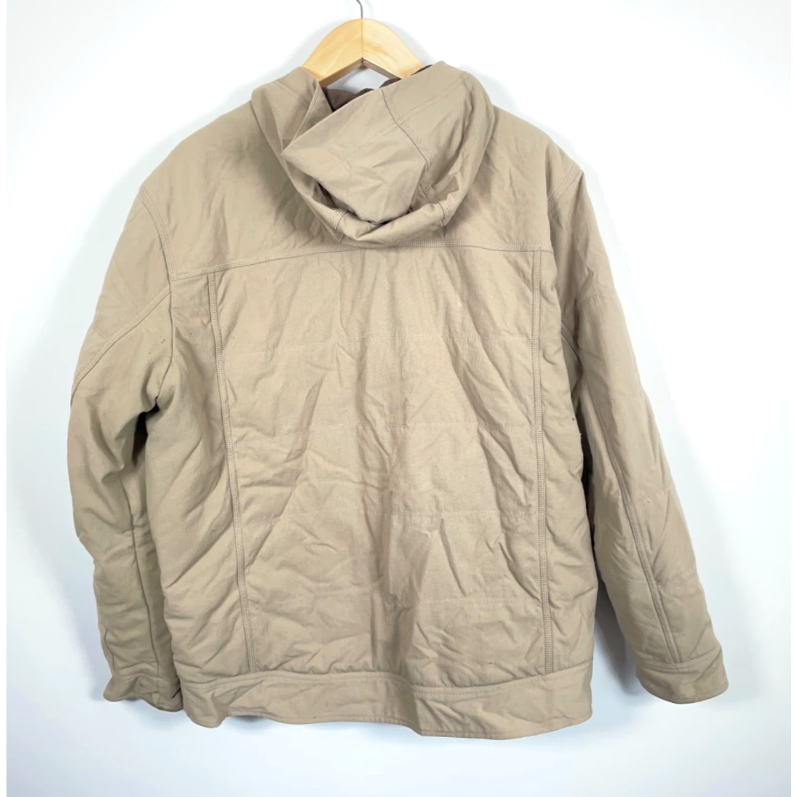 Mountain Hardwear Mountain Hardwear Hooded Zip Up Jacket Men's Large Beige Nylon Insulated Size US L / EU 52-54 / 3 - 2 Thumbnail