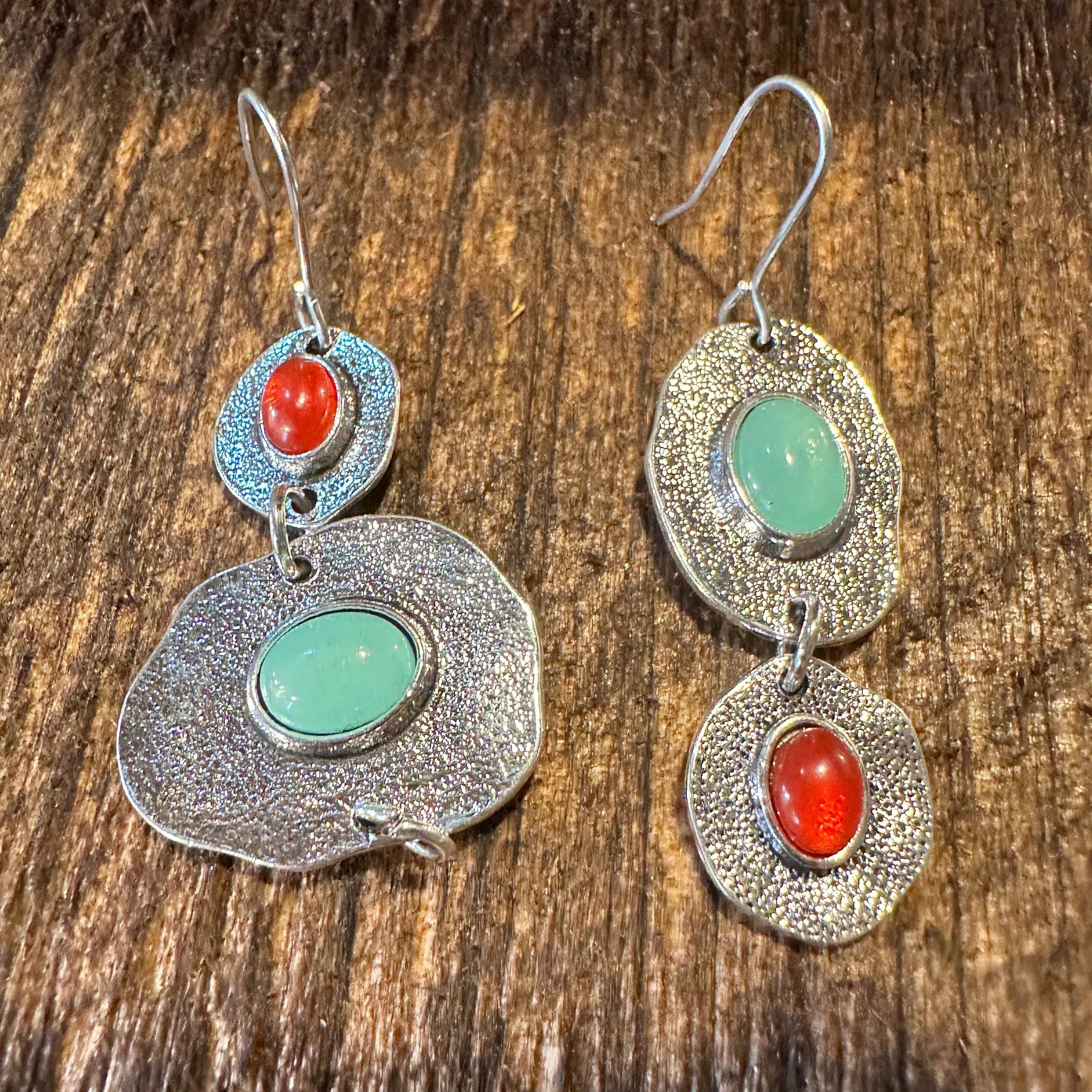 Other Boho Hippie Western Turquoise & Coral Stone Delicate Silver Size ONE SIZE - 6 Thumbnail
