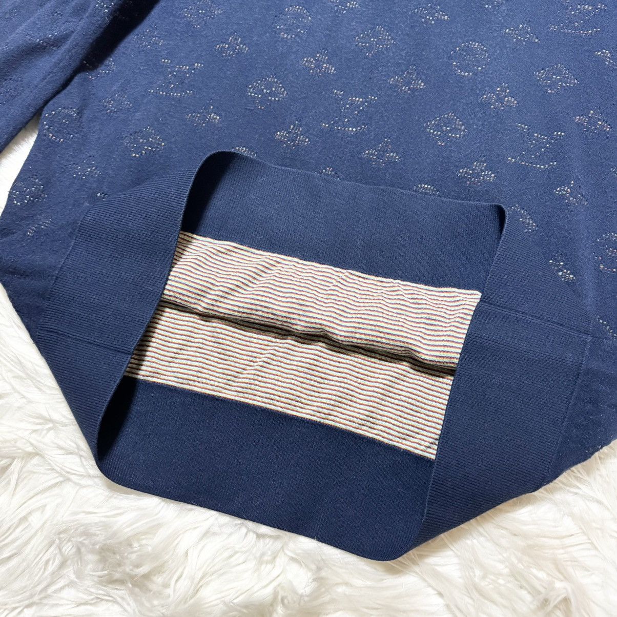 Louis Vuitton Louis Vuitton Marble Monogram Knit Sweater with Logo Patch Size US M / EU 48-50 / 2 - 6 Thumbnail