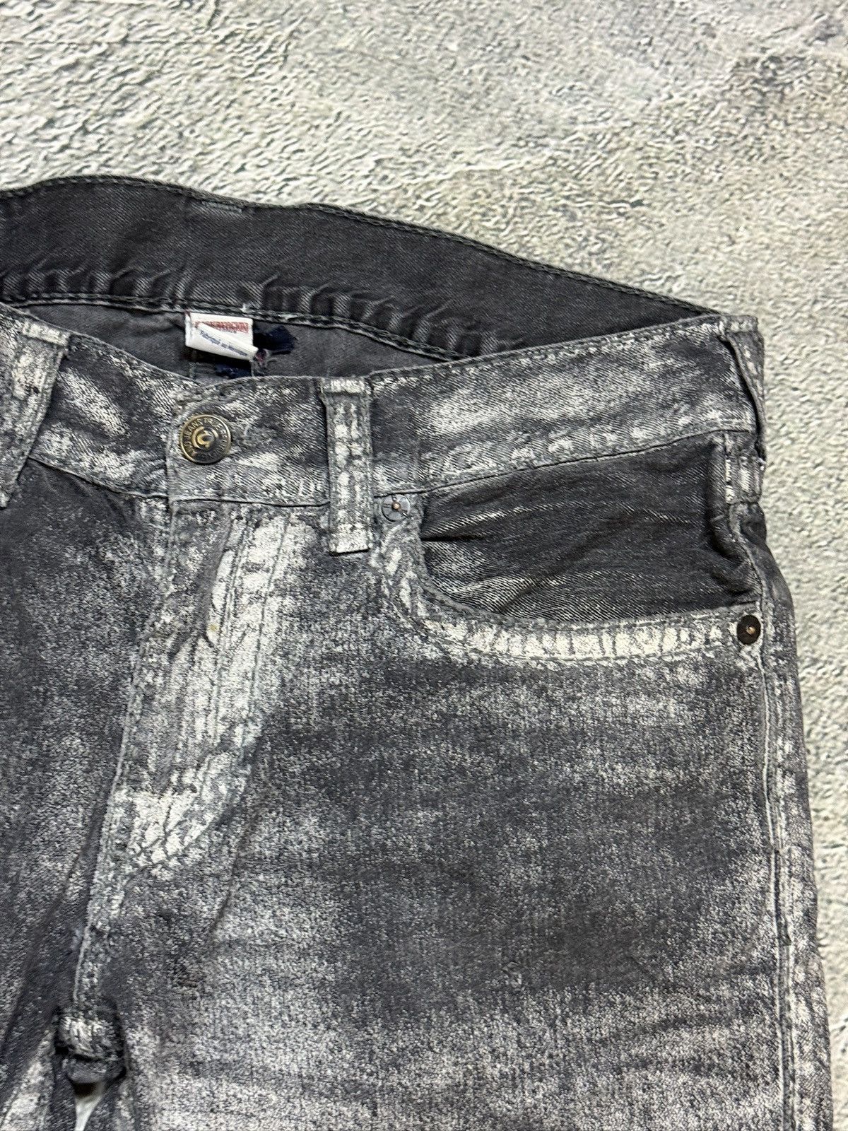 True Religion True Religion black dark grey black painted jeans Ricky Size US 34 / EU 50 - 9 Thumbnail