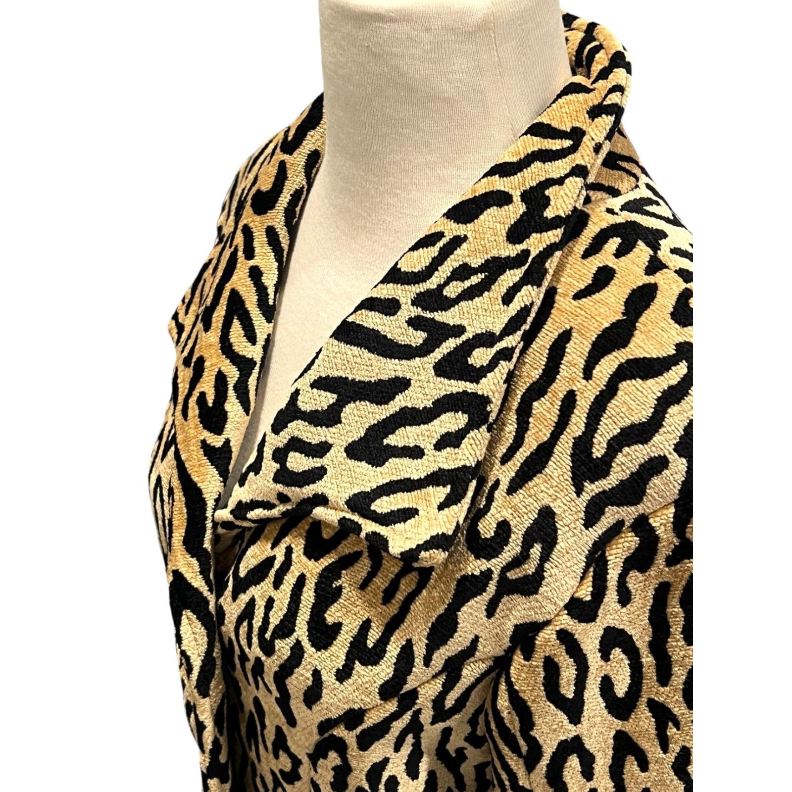 PONY Vtg Painted Pony Tapestry Jacket Leopard Animal Print Diamond Shape Buttons M Size Womens Jacket Size M / US 6-8 / IT 42-44 - 3 Thumbnail
