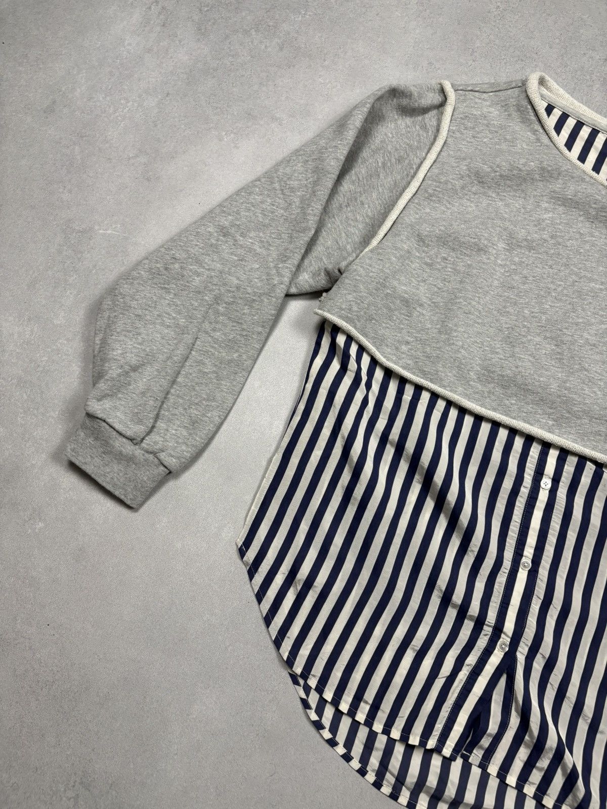 Alexander Wang Alexander Wang Boat Neck Long-sleeve Hybrid Sweatshirt Shirt Size M / US 6-8 / IT 42-44 - 4 Thumbnail