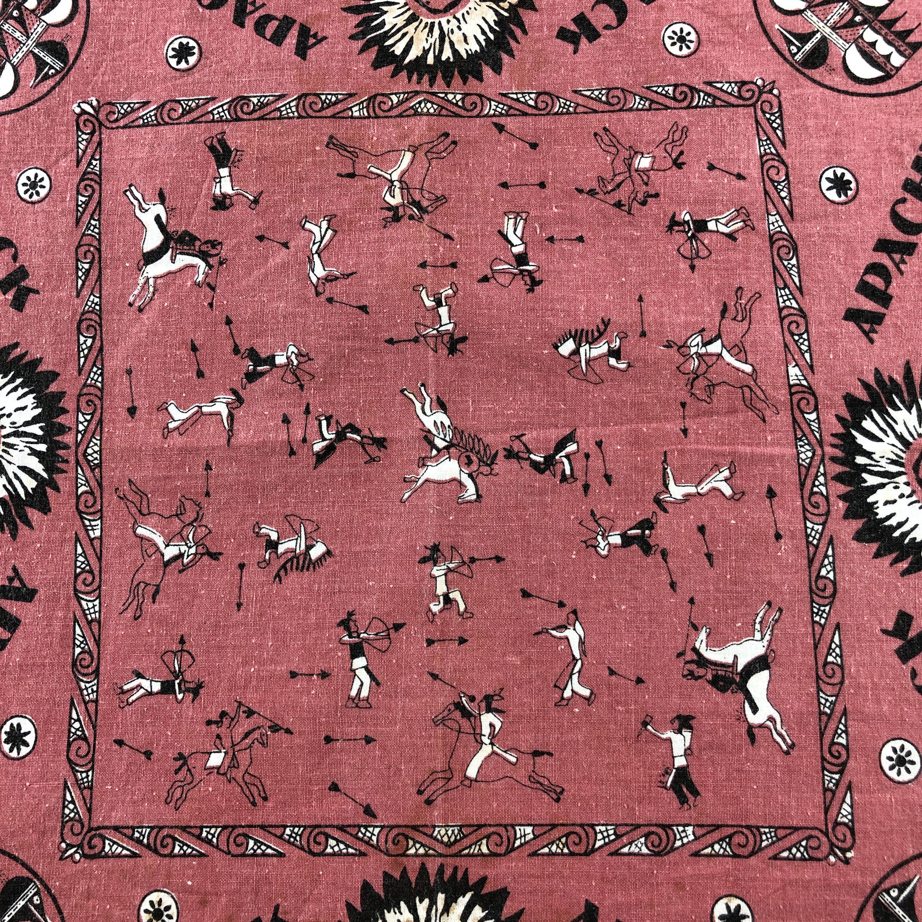 Vintage Black Apache Paisley Handkerchief Neckerchief Bandana H2380 Size ONE SIZE - 12 Thumbnail