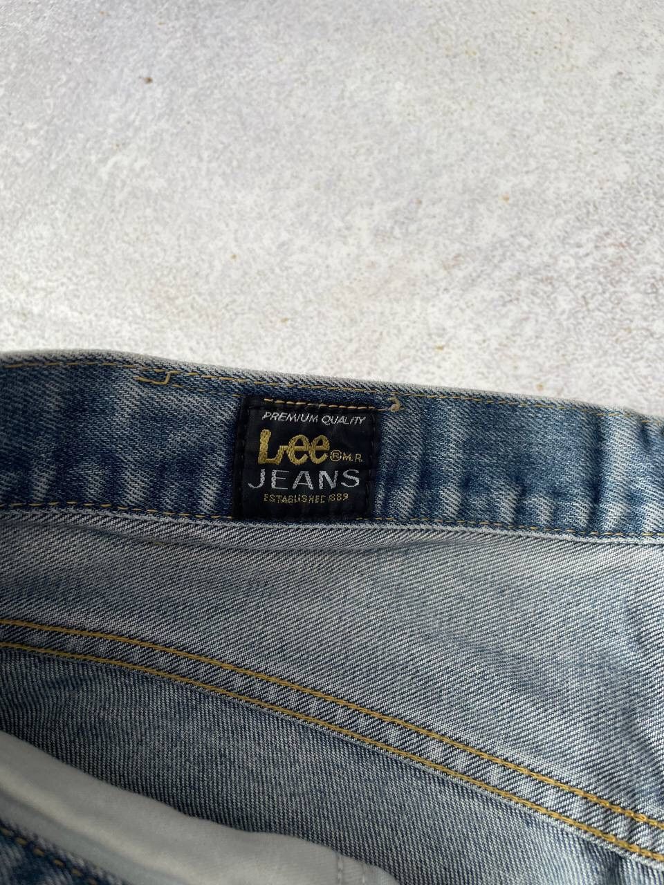 Lee × Vintage Vintage Lee Washed Blue Denim Baggy Pants Y2K Ultra Rare Size US 34 / EU 50 - 6 Thumbnail
