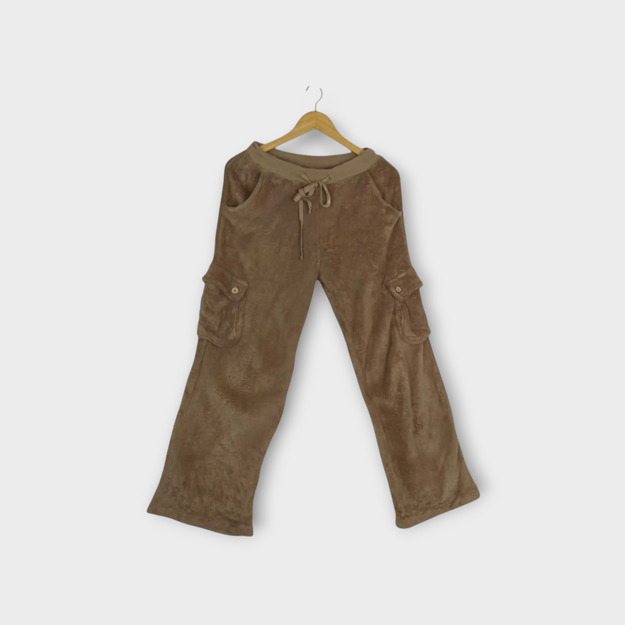 Japanese Brand Vintage Japan Fleece Cargo Sweat Pant Size US 29 - 1 Thumbnail
