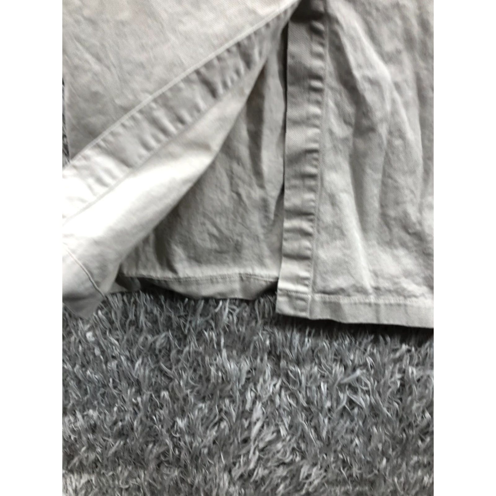 Vintage Tangents Skirt Woman Juniors 3 Back Slit Long Beige Denim Cotton Logo Slit 3/4? Size 26" / US 2 / IT 38 - 7 Thumbnail