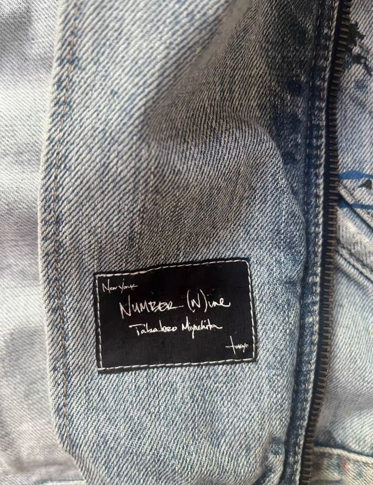 Number (N)ine Number (N)ine Spring/Summer 2006 Splatter-Wash Denim Jacket Size US M / EU 48-50 / 2 - 6 Thumbnail