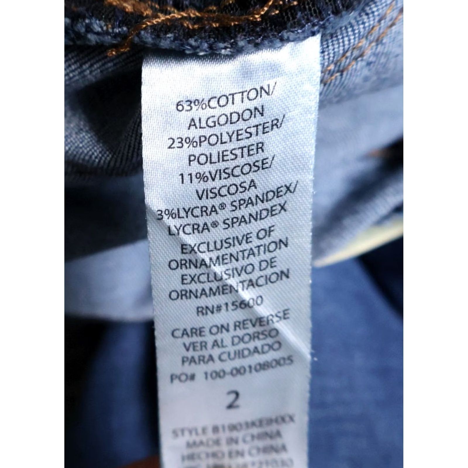 Vintage Democracy Jeans Women's Bootcut Denim 2 27 x 30.5 Regular Blue 90s Hipster Retro Pockets Stretch Inseam 30.5 Zip Fly Denim Size 26" / US 2 / IT 38 - 4 Thumbnail