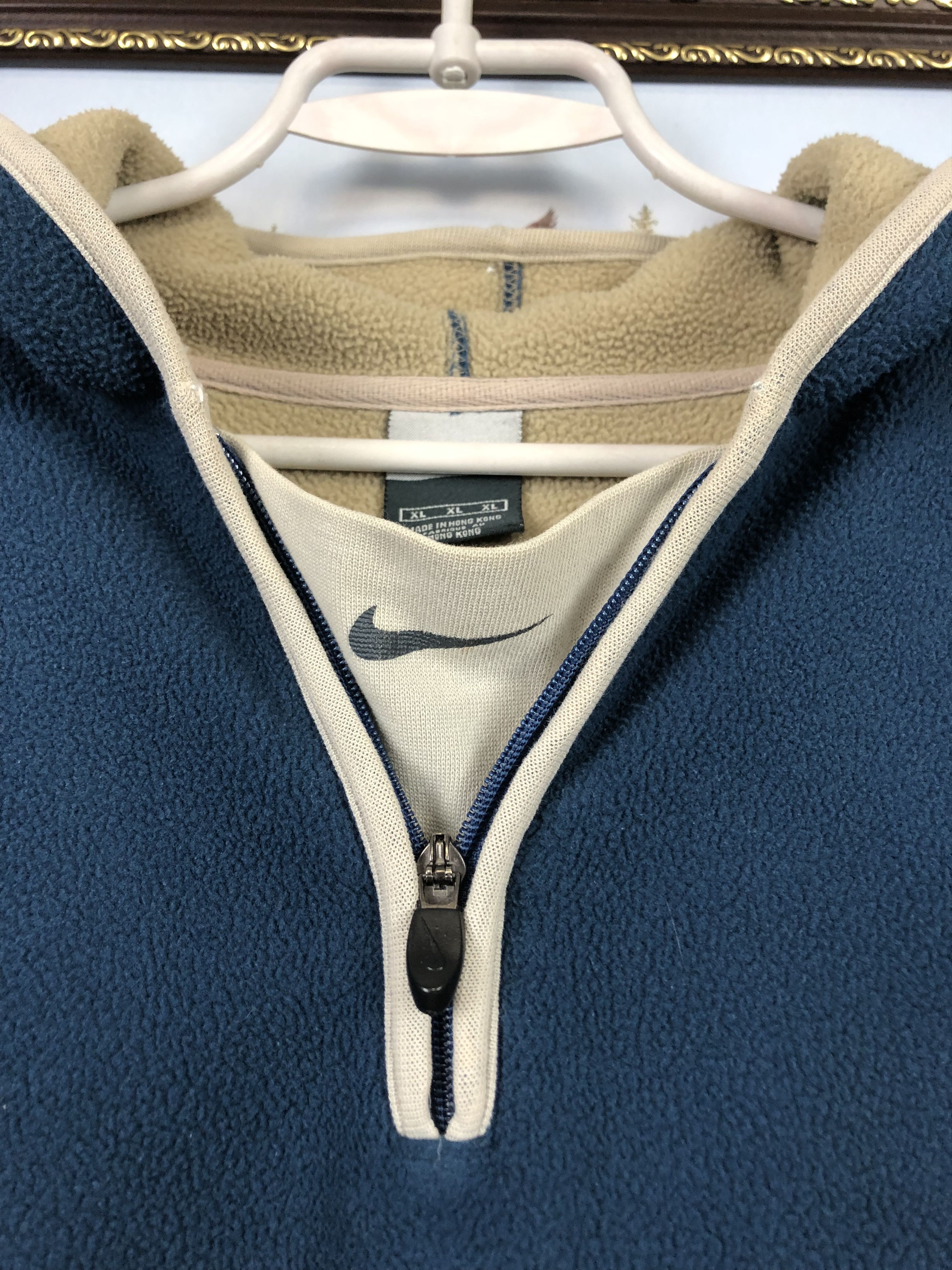 Vintage Vintage Nike Fleece Hoodie Sweatshirt Rare Swoosh Hype Size US XL / EU 56 / 4 - 8 Thumbnail