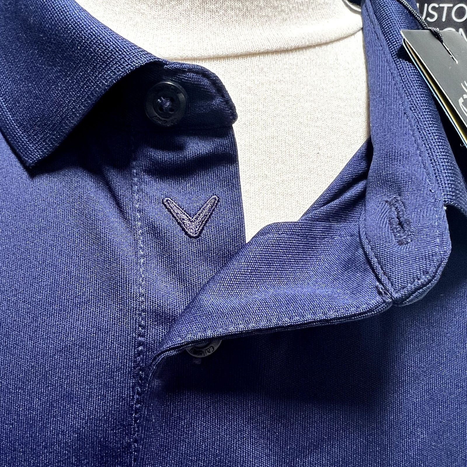 Callaway Callaway Mens Opti-Dri S/S Collared Peacoat Polo Shirt SZ L Size US L / EU 52-54 / 3 - 4 Thumbnail