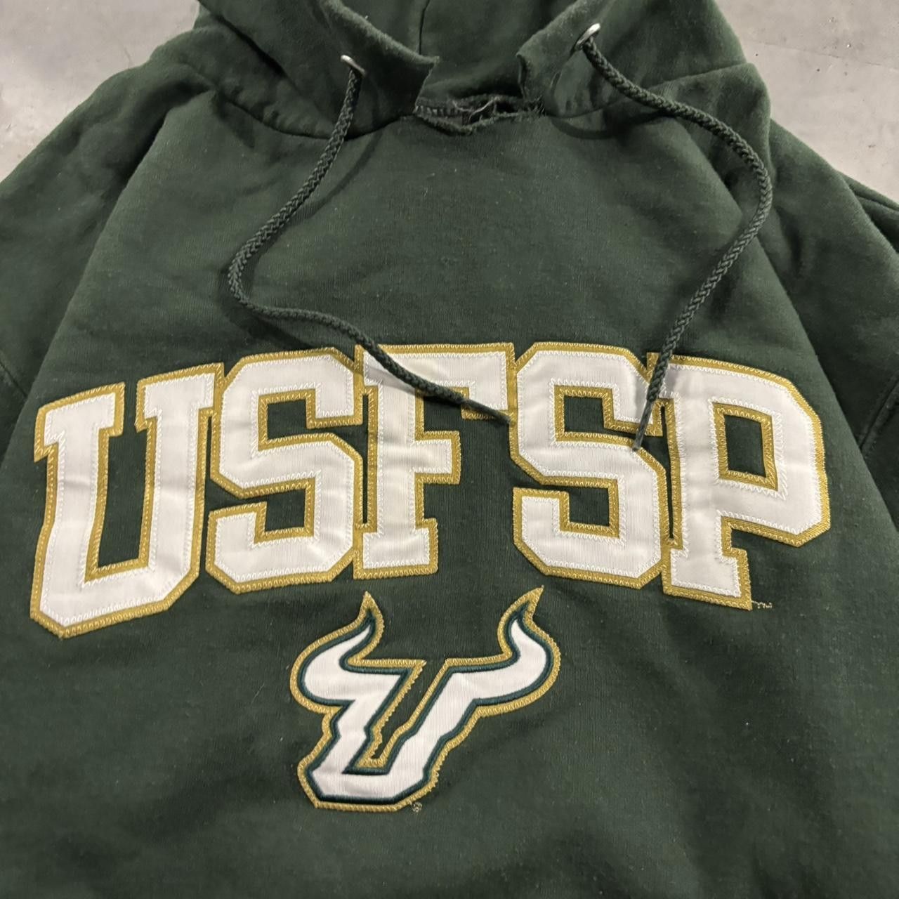 Vintage Crazy Vintage Y2K/2000s Green USFSP College Hoodie! Size M Size US M / EU 48-50 / 2 - 5 Thumbnail