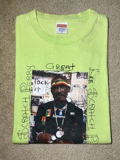 Supreme SS10 Supreme Lee Scratch Perry Photo Tee Lime Medium 2010