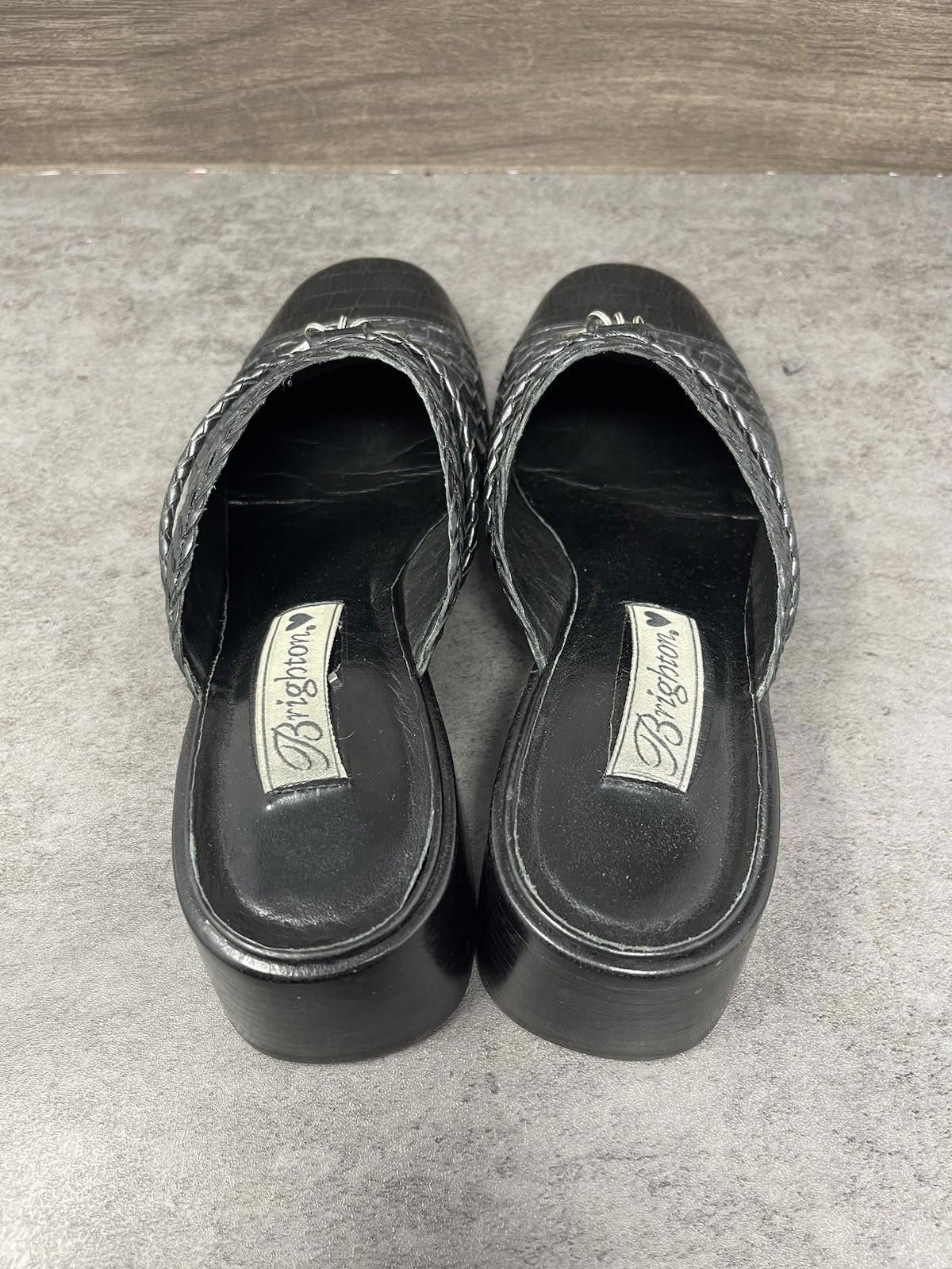 Brighton Brighton Shoes Womens Size 8 Franki Croc Mule Leather Size US 8 / IT 38 - 6 Thumbnail
