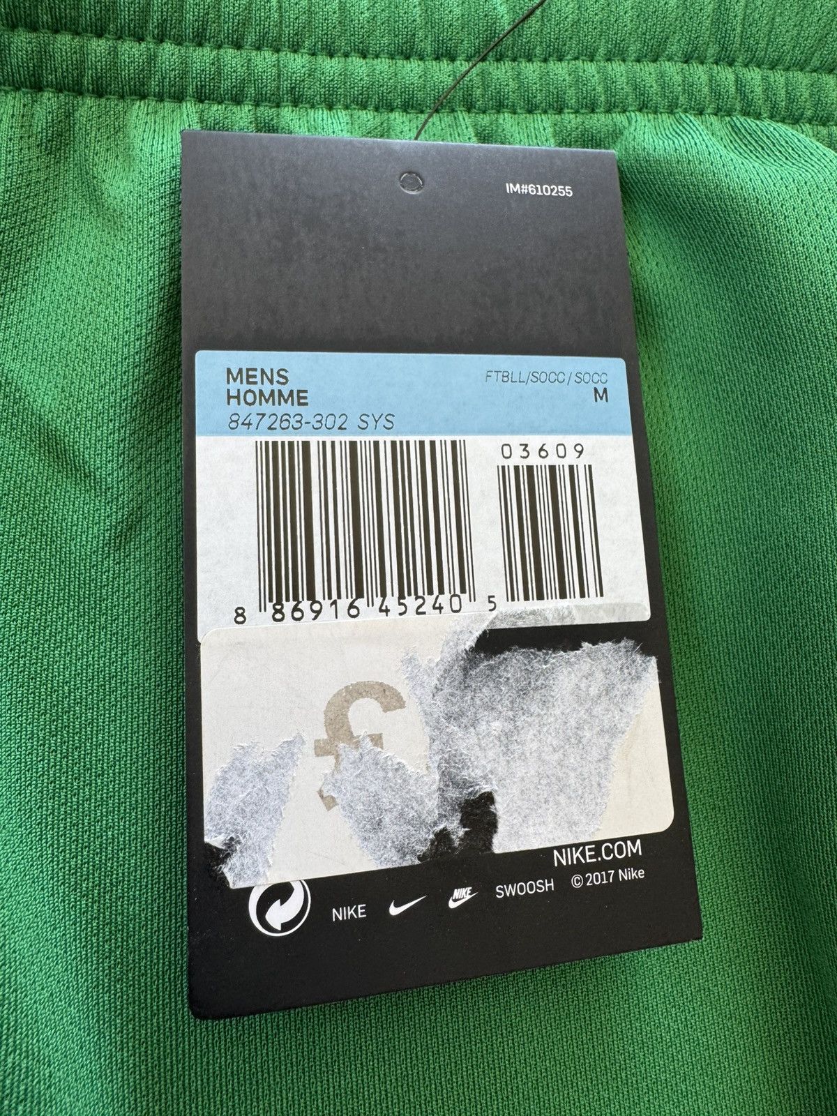 Nike BNWT Manchester City 2017-2018 Goalkeeper Soccer Shorts Kit Size US 32 / EU 48 - 8 Thumbnail