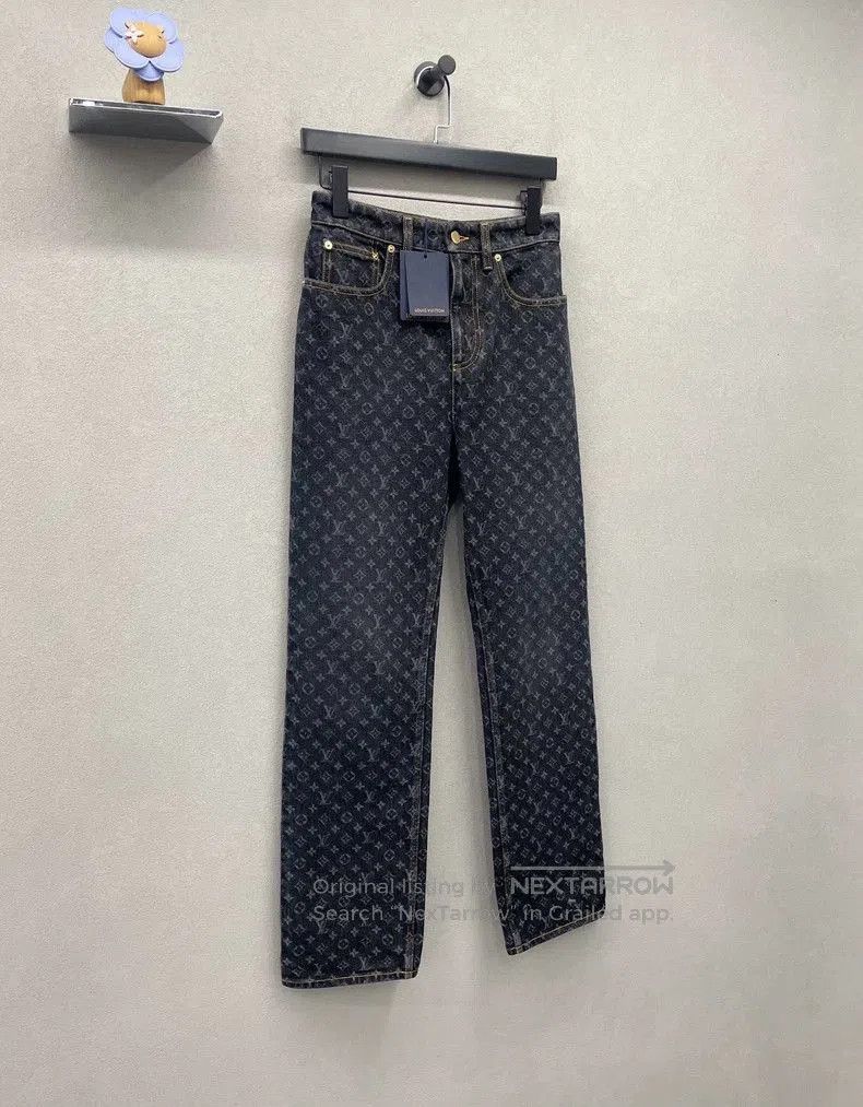 Louis Vuitton Louis Vuitton Black Monogram Jeans. Size US 36 / EU 52 - 3 Thumbnail