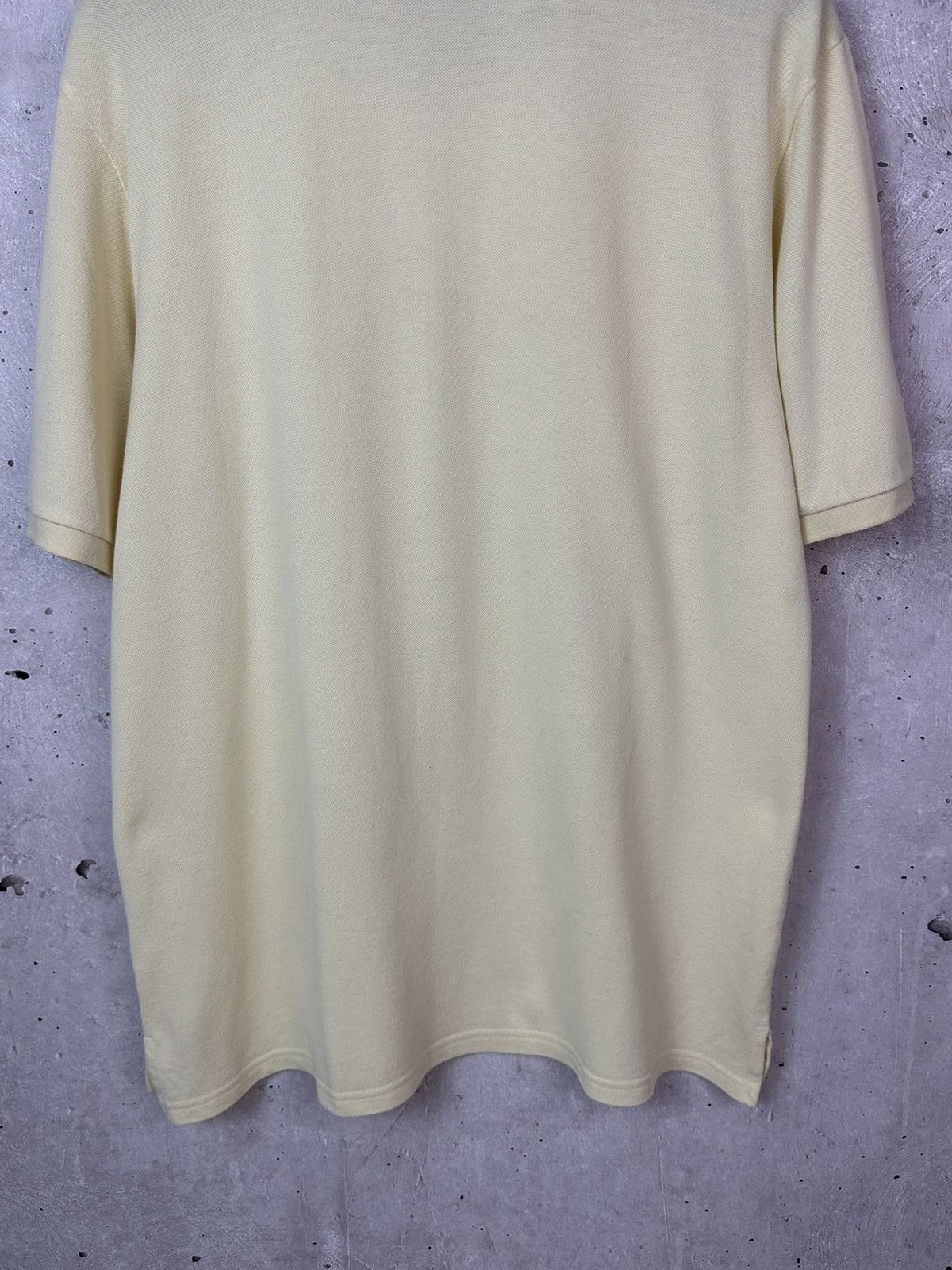 Yves Saint Laurent YSL YvesSaintLaurent Vintage Yellow Cotton Short Sleeve Polo Size US XL / EU 56 / 4 - 11 Thumbnail