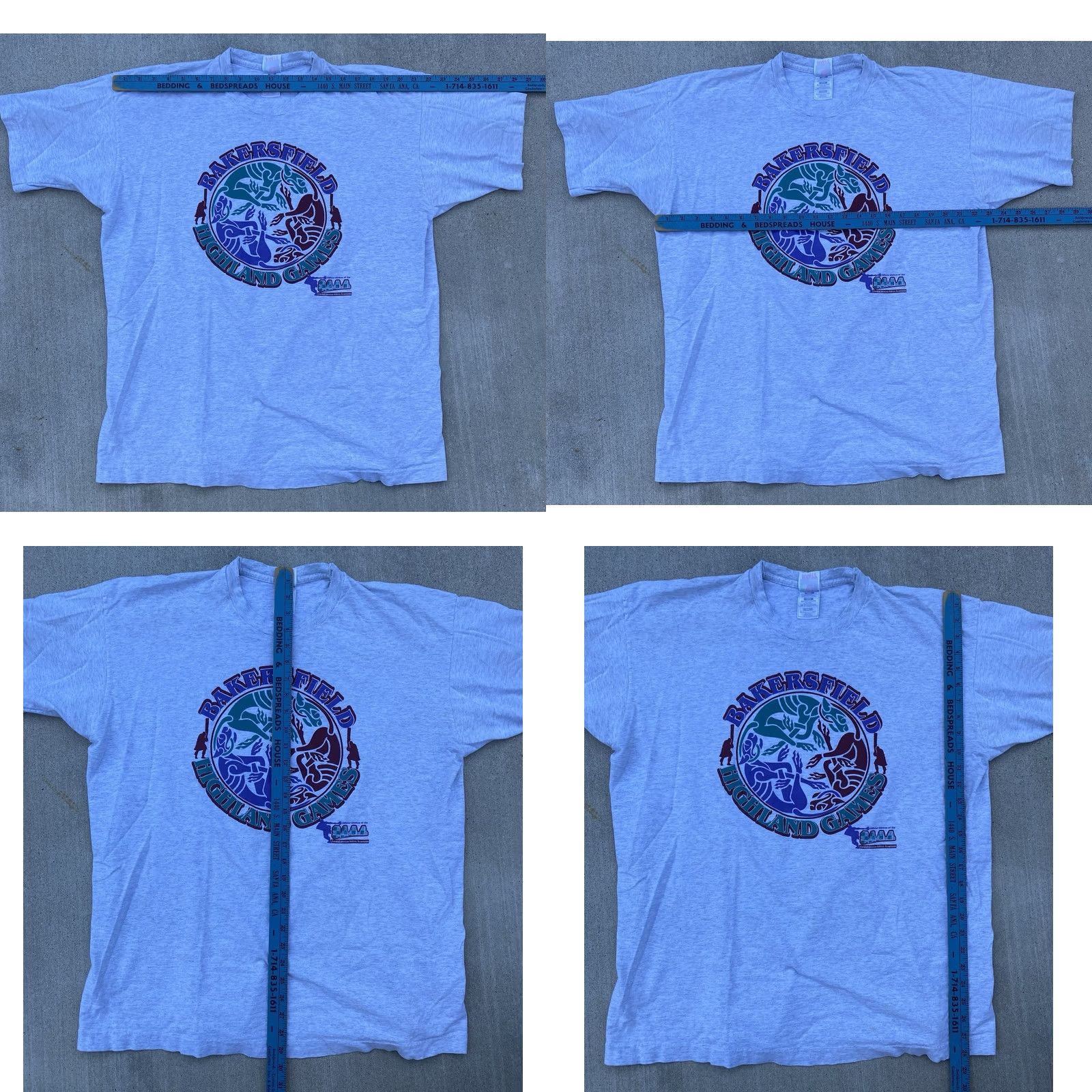 Fruit Of The Loom Vtg Bakersfield Highland Games T Shirt Scottish American Athletic Assoc Sz 2XL Size US XXL / EU 58 / 5 - 11 Thumbnail