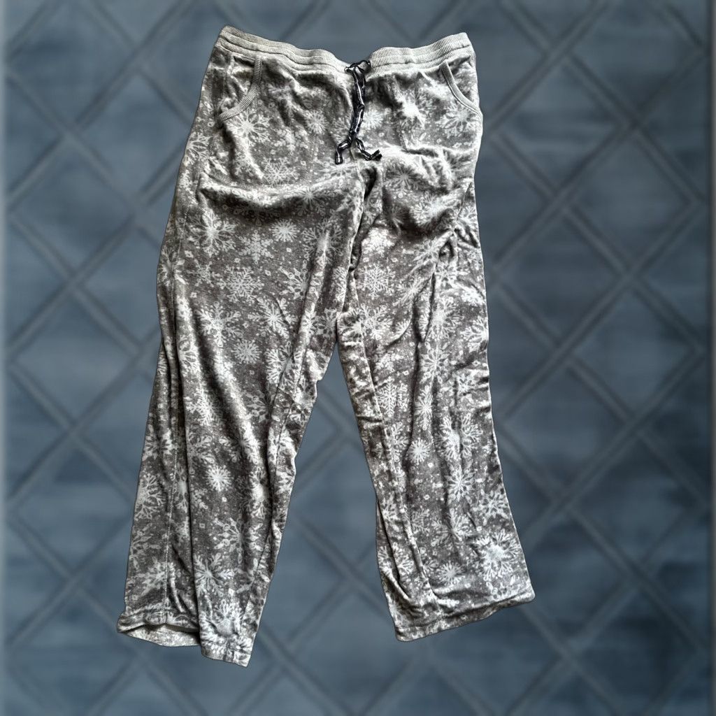 Nautica Nautica Ladies Thermal Velour Lounge Sleep Pant Small Gray Womens Lounge Pants S Velour 90s? (Wait) Size 28" / US 6 / IT 42 - 1 Thumbnail
