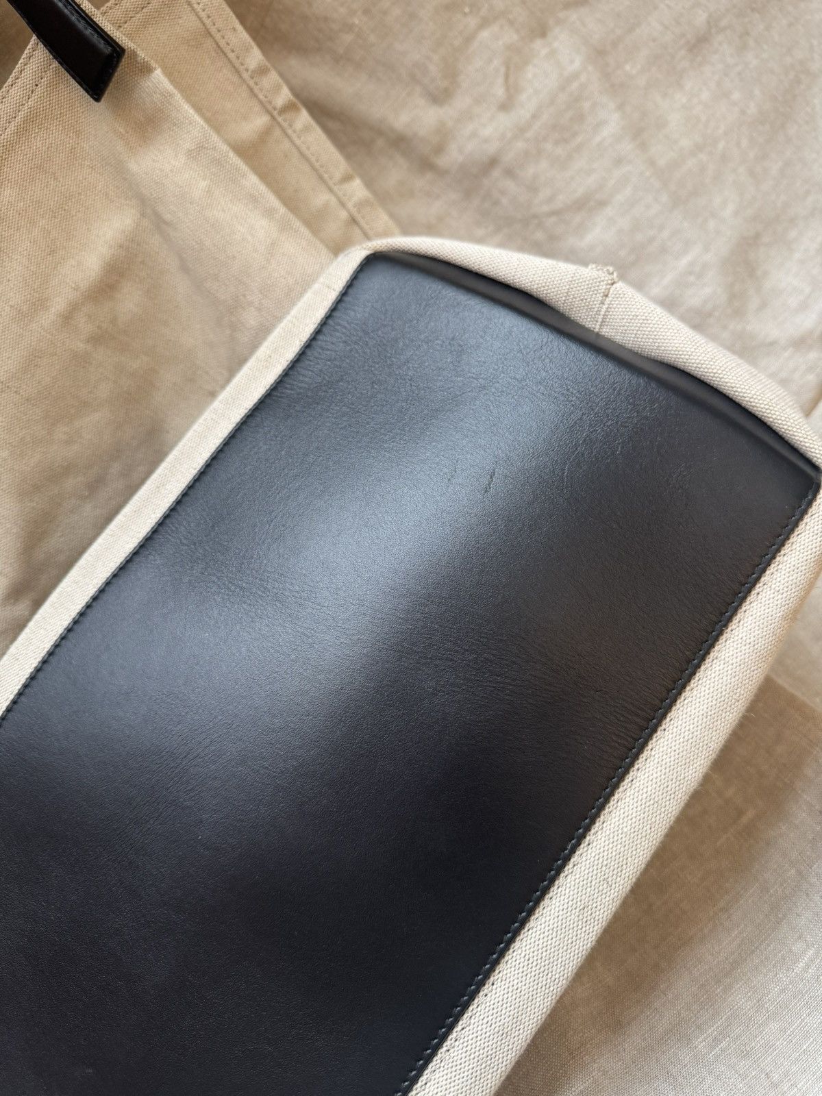 Jil Sander jil sander XXL canvas & leather tote bag Size ONE SIZE - 11 Thumbnail