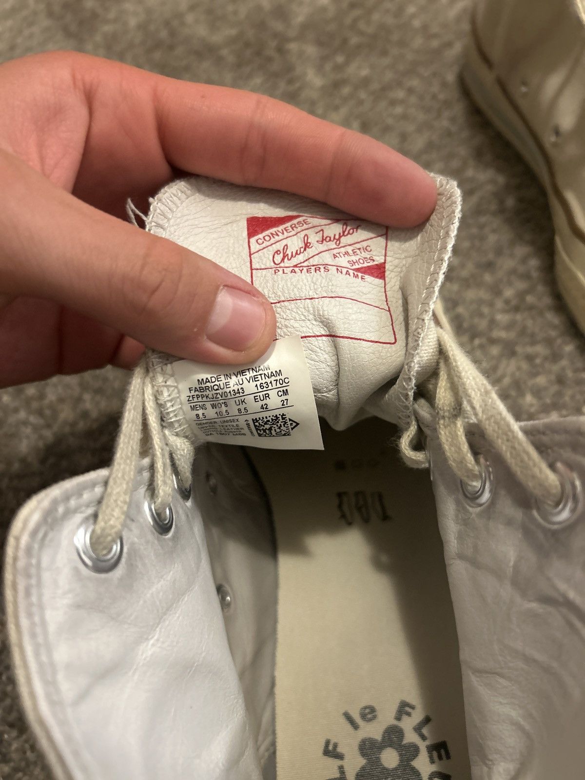 Converse × Golf le Fleur Golf le Fleur x Converse Chuck 70 Parchment Canvas Size US 8.5 / EU 41-42 - 5 Thumbnail