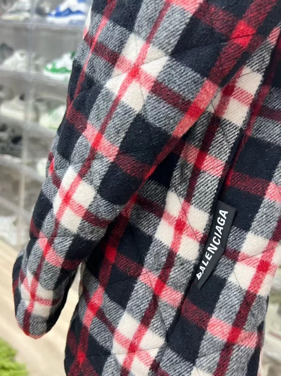 Balenciaga Balenciaga plaid wool coat, size 46 Size US S / EU 44-46 / 1 - 5 Thumbnail