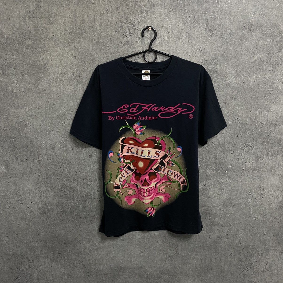 Ed Hardy Ed Hardy T-Shirt By Christian Audigier Big Logo Tee Size US L / EU 52-54 / 3 - 1 Thumbnail