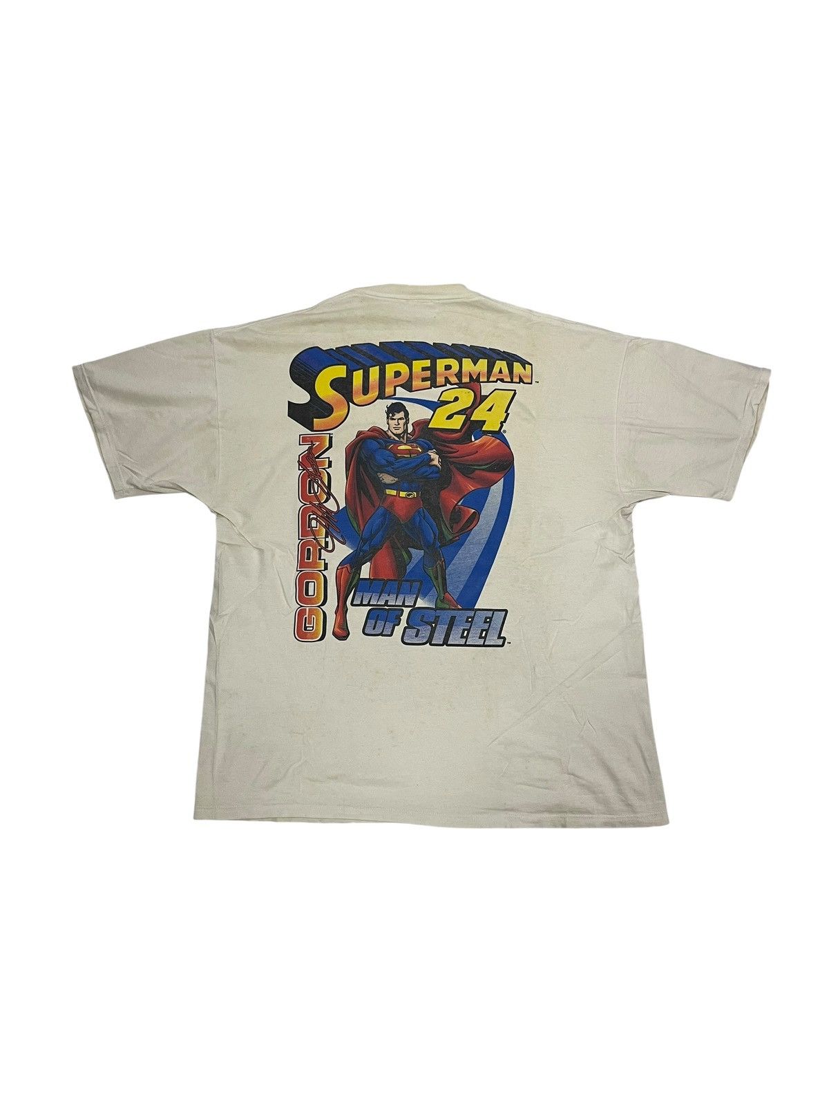 DC Comics × NASCAR × Vintage vintage Distressed 1999 Jeff Gordon Superman NASCAR Racing Size US XL / EU 56 / 4 - 3 Thumbnail