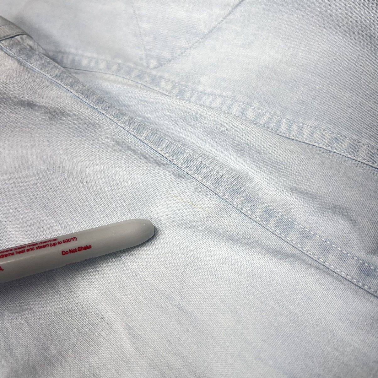 Tommy Hilfiger × Vintage VTG Tommy Hilfiger Button Down Shirt White Blue Faded Size US L / EU 52-54 / 3 - 15 Thumbnail