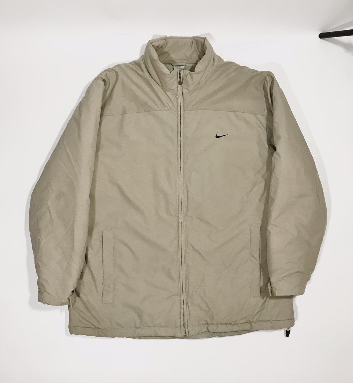 Nike Vintage 00s Nike Winter Padded Jacket Men's XL Beige Size US XL / EU 56 / 4 - 5 Thumbnail