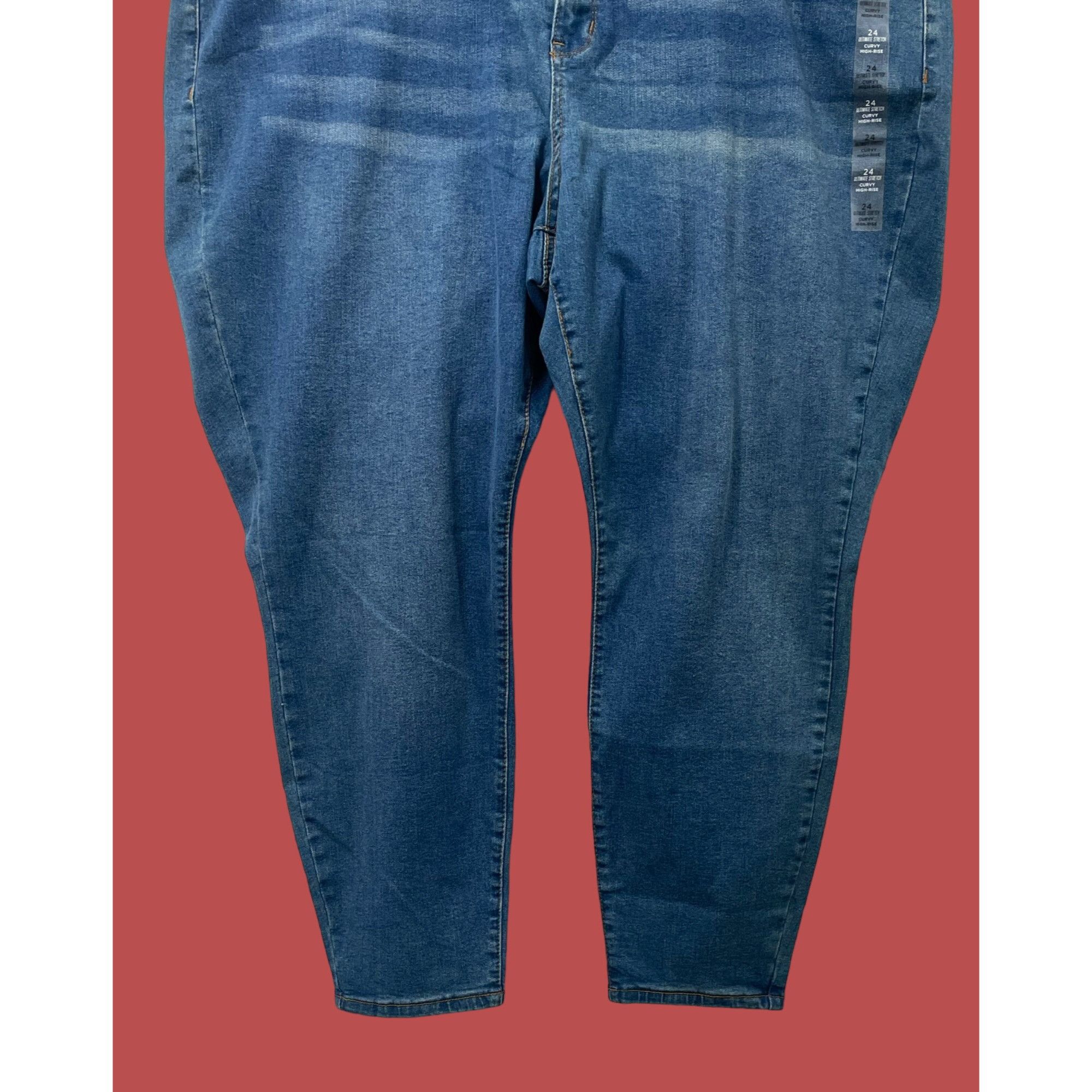 Other Rue + - Women's Ultimate Stretch Curvy High-Rise Jeans - Blu Size 42" / US 20 - 13 Thumbnail